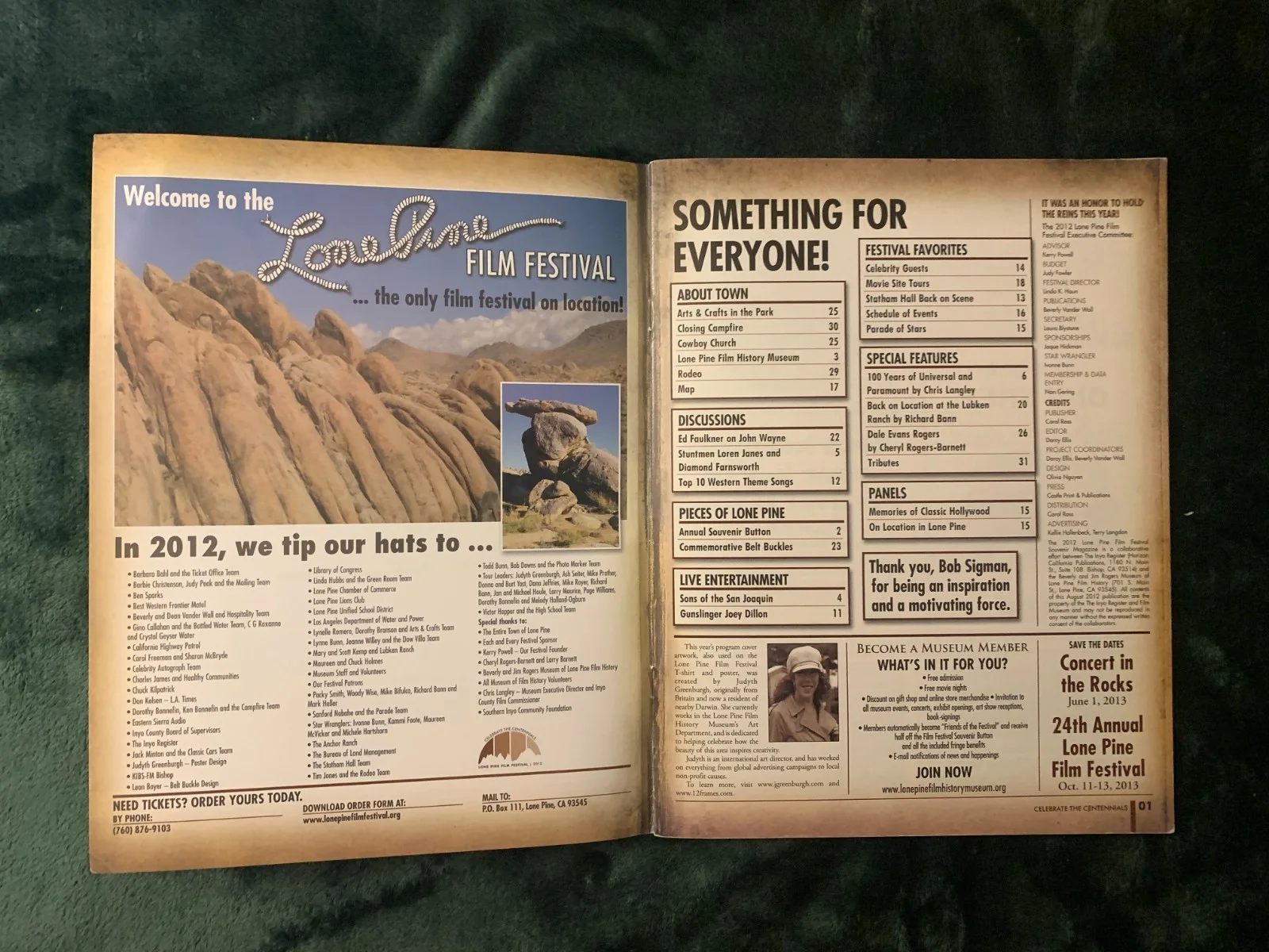 Brian Austin Green — 2012 Vintage Lone Pine film festival program + Brian Austin Green signed photo, изображение 3