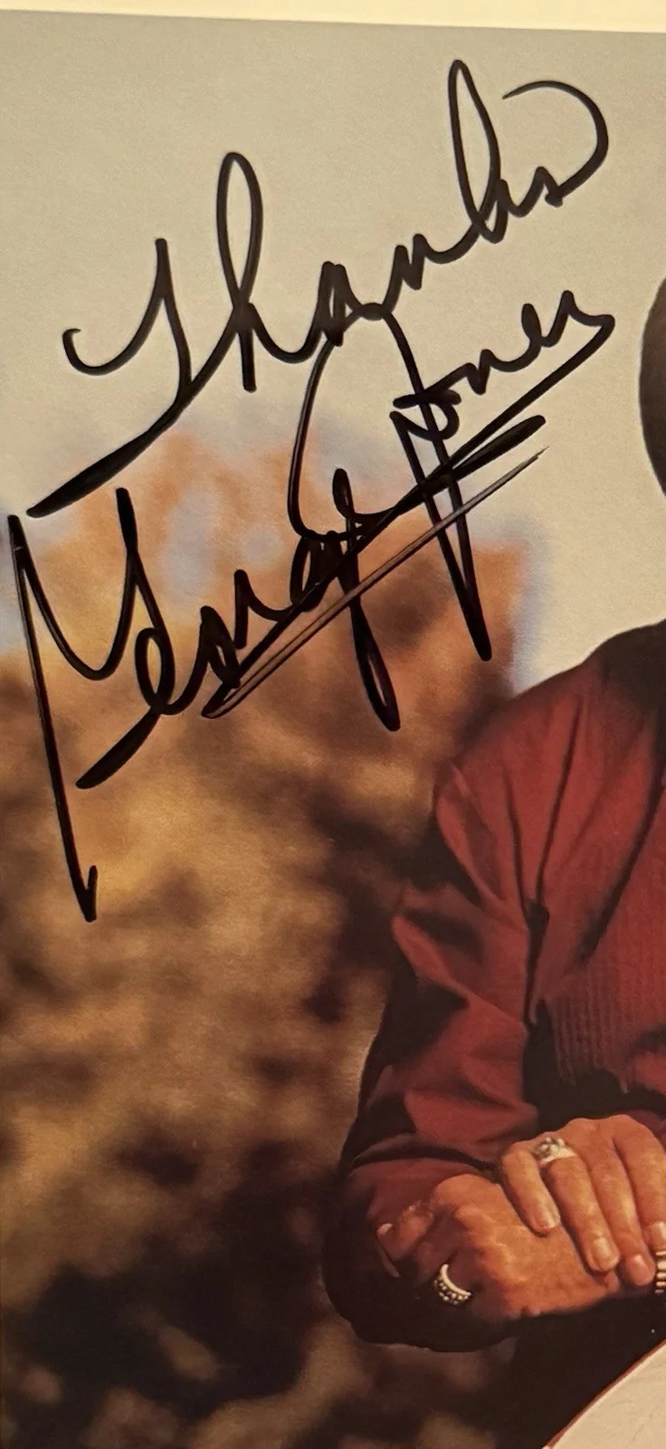 George Jones Hand Signed Autograph Photo Country Singer Promo, image 3