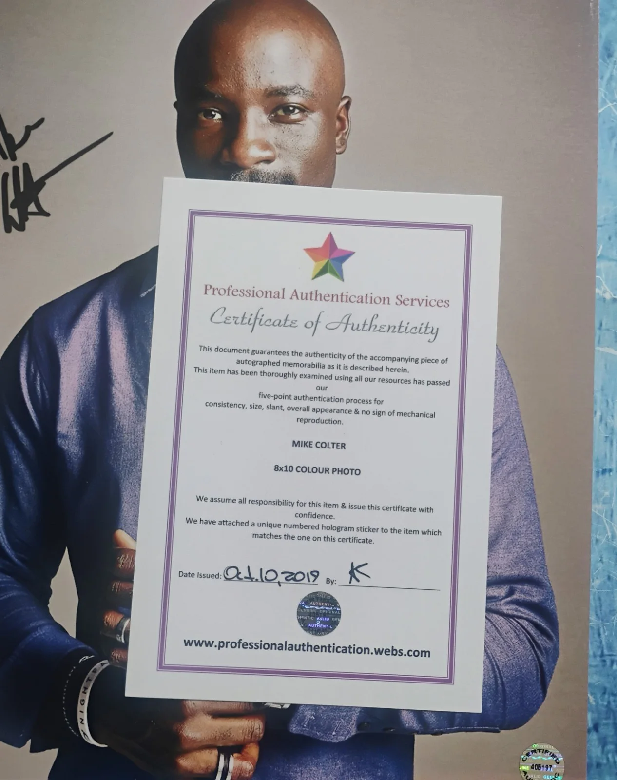 Mike Colter Hand Signed Autograph 8x10 Photo COA - NO US TARIFFS, image 4