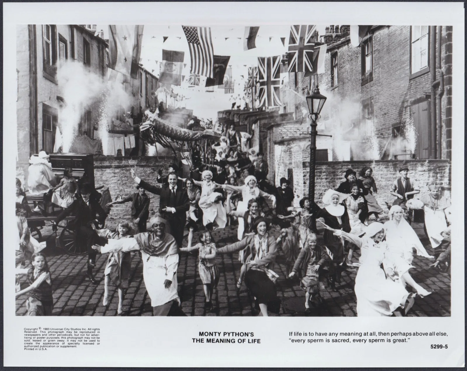 Monty Python's The Meaning of Life 10x ORIGINAL Film Press Stills Cleese Gilliam, image 5
