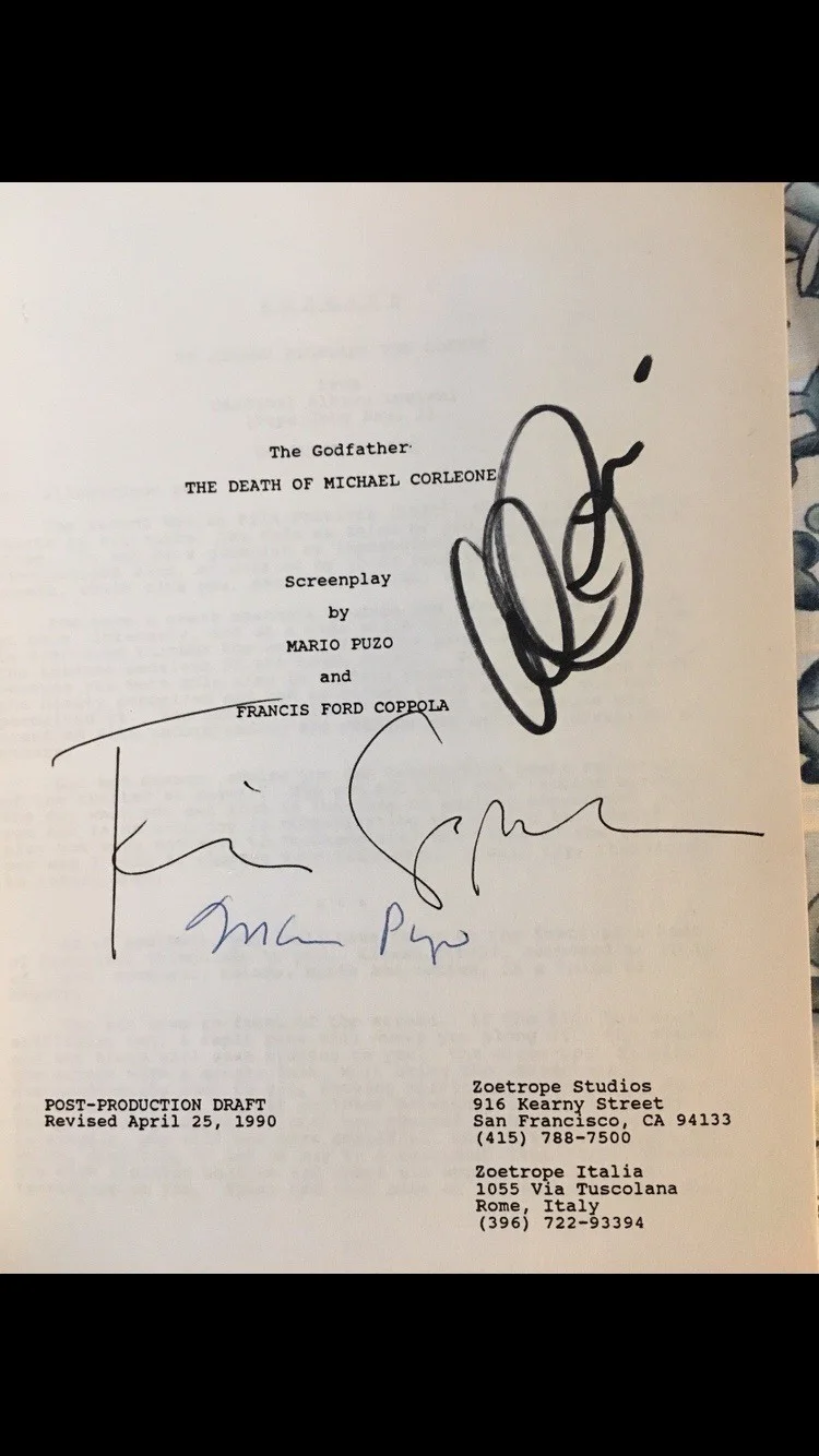 Francis Ford Coppola, Al Pacino, Mario Puzo — The Godfather Part III Original Signed Screenplay Draft by Mario Puzo & Coppola, изображение 2