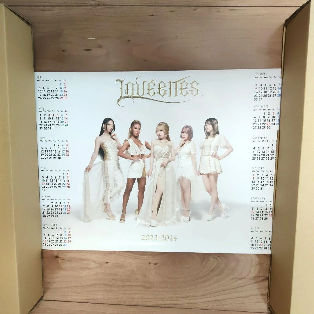 LOVEBITES Signed Poster Calendar 2023 2024 FC Limited JUDGEMENT DAY, изображение 2