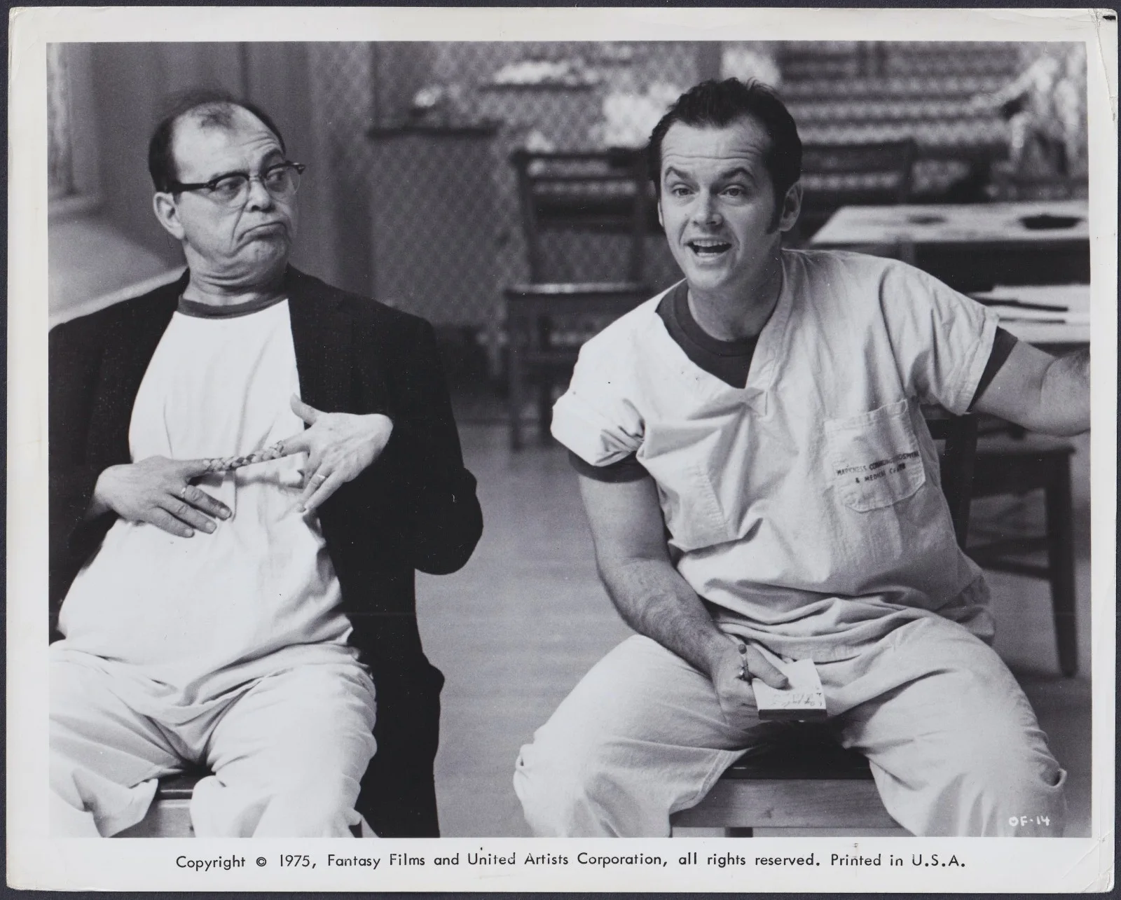 One Flew Over the Cuckoos Nest 9x ORIGINAL Press Stills Jack Nicholson 1975, изображение 5