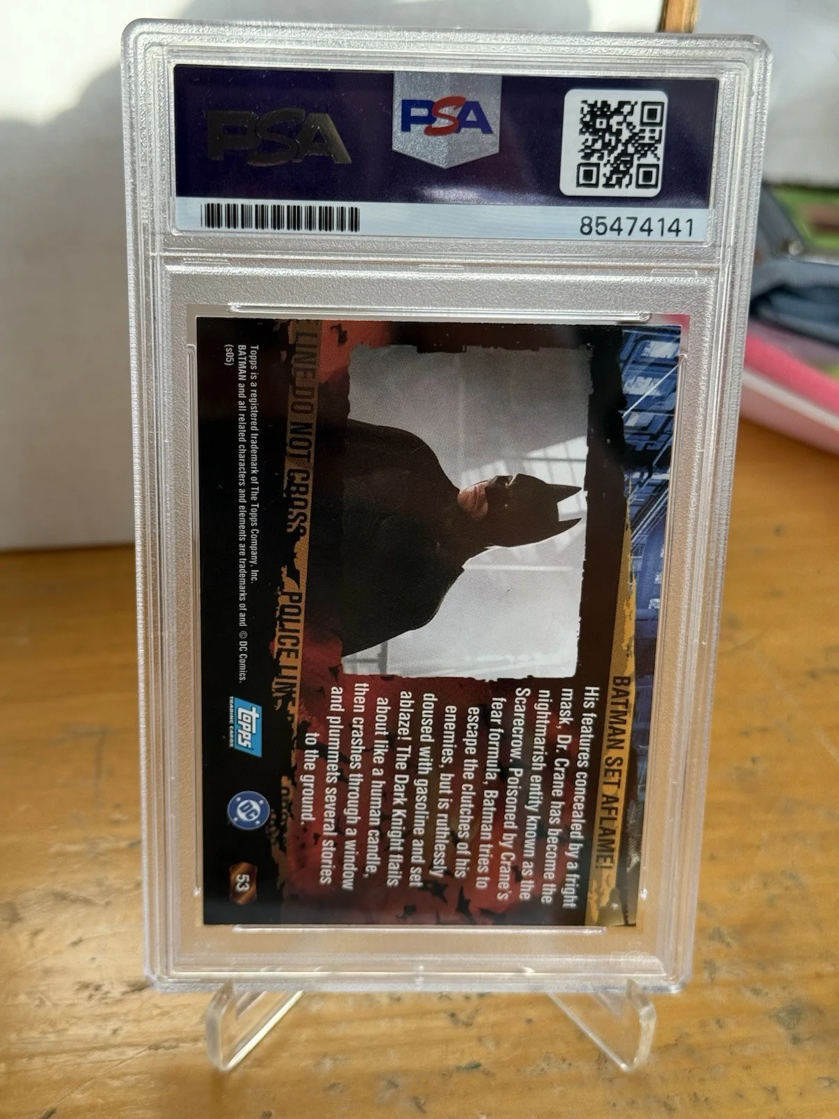 Christian Bale — PSA/DNA 2005 Topps Batman Begins Christian Bale Auto PSA Authentic #53, image 2