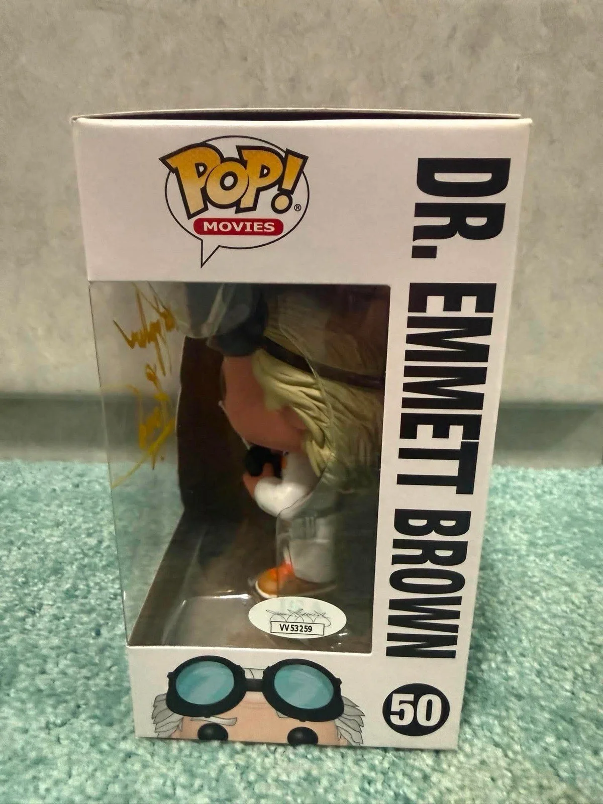 Christopher Lloyd — Christopher Lloyd signed Dr. Emmett Brown Funko Pop #50 Back to the Future JSA, image 2