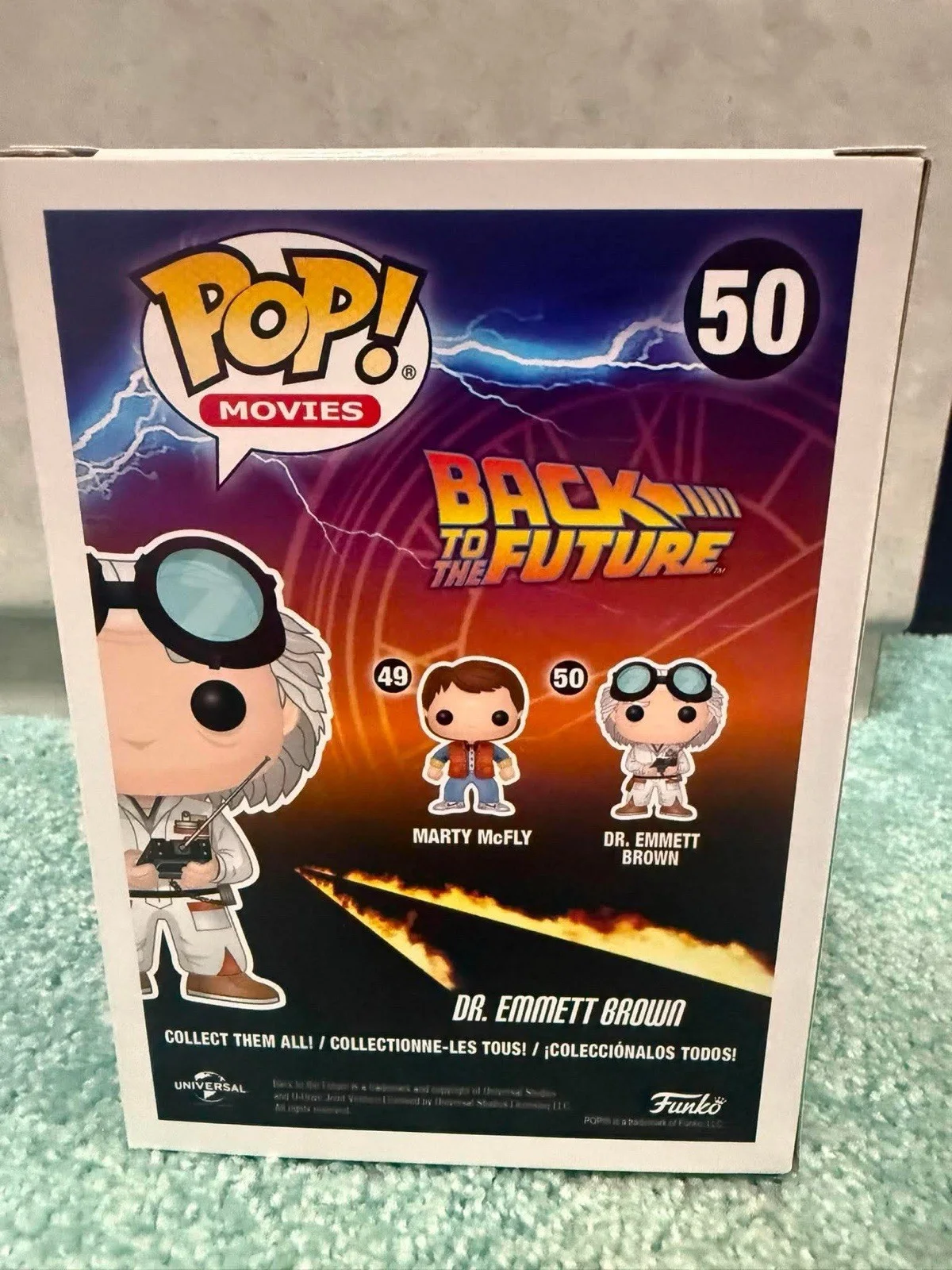 Christopher Lloyd — Christopher Lloyd signed Dr. Emmett Brown Funko Pop #50 Back to the Future JSA, image 3