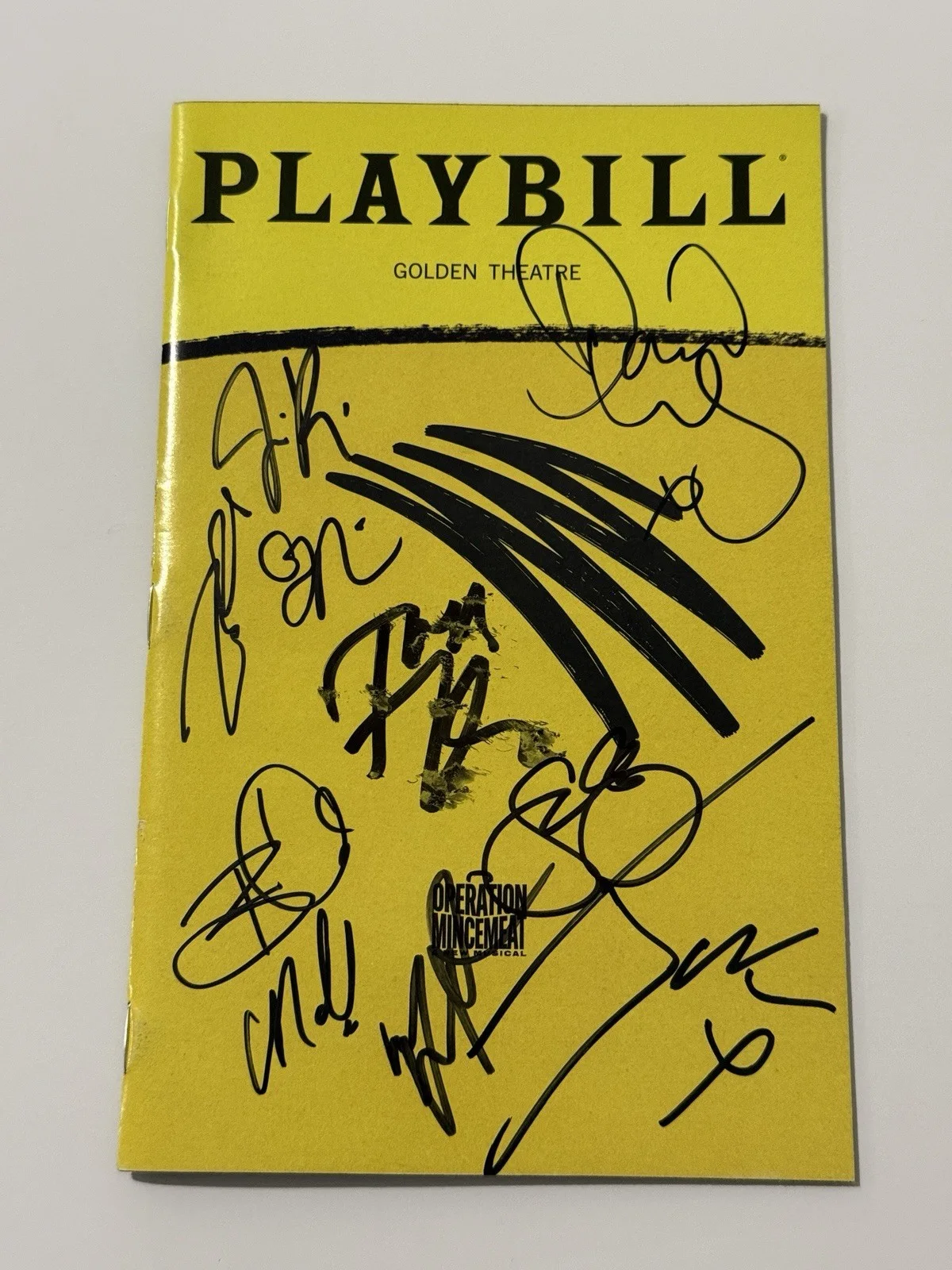 cast members, understudies — Operation Mincemeat x10 5 OBC +5 US autographed Signed Broadway Playbill, image 2
