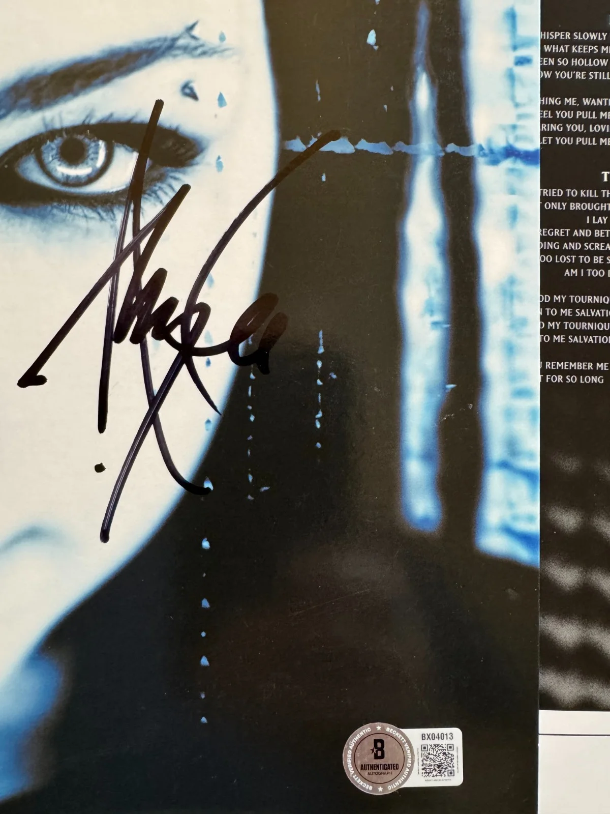 Amy Lee Signed Autographed Fallen Vinyl LP Evanescence Beckett Authenticated BAS, image 2