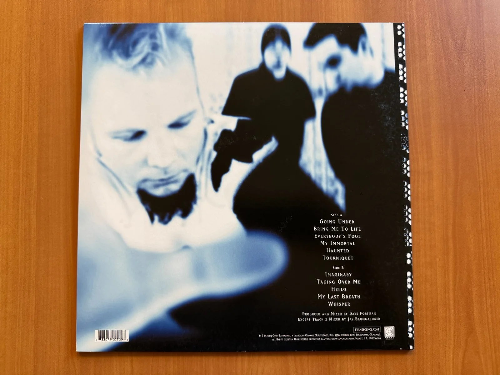Amy Lee Signed Autographed Fallen Vinyl LP Evanescence Beckett Authenticated BAS, image 3