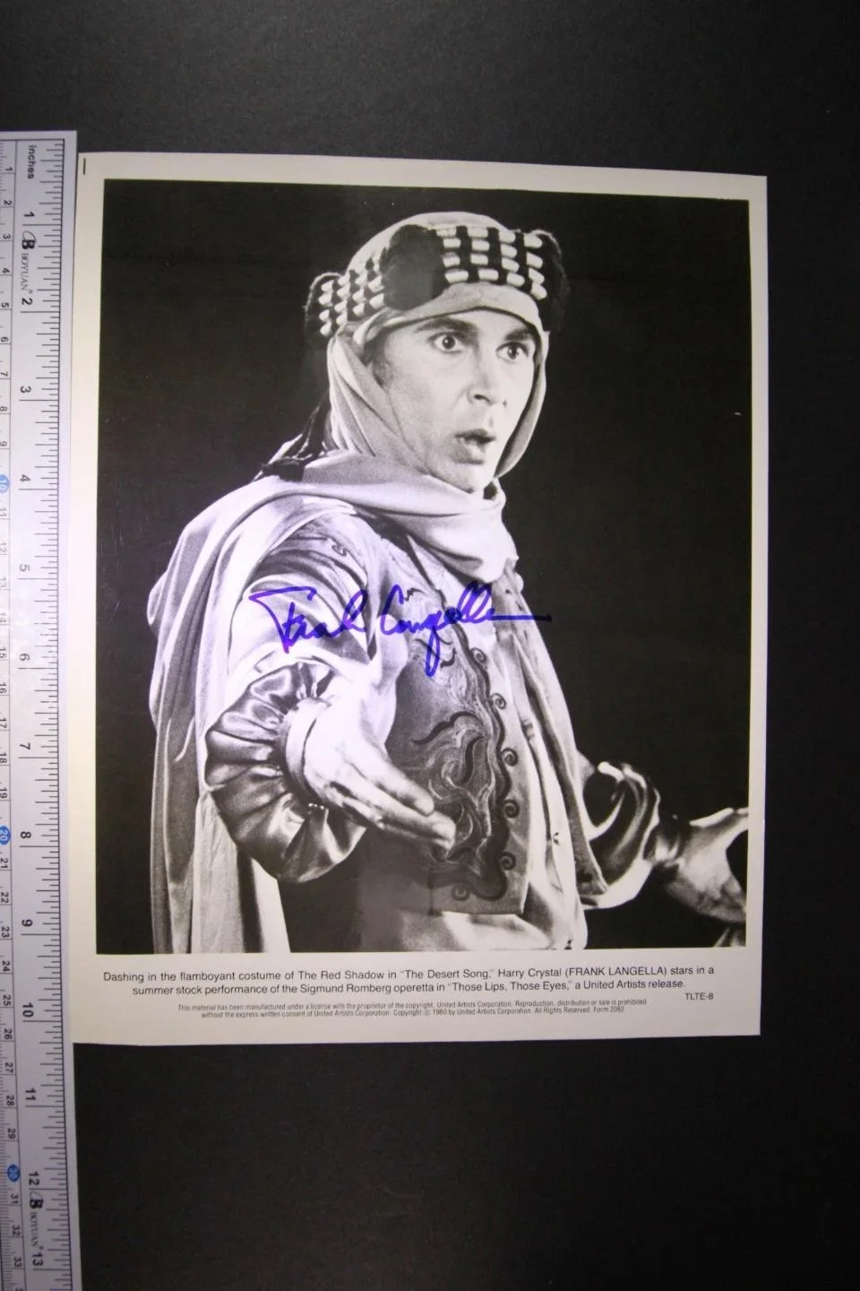 Frank Langella — FRANK LANGELLA (FROST/NIXON~THOSE LIPS THOSE EYES~NINTH GATE) AUTOGRAPH PHOTO~