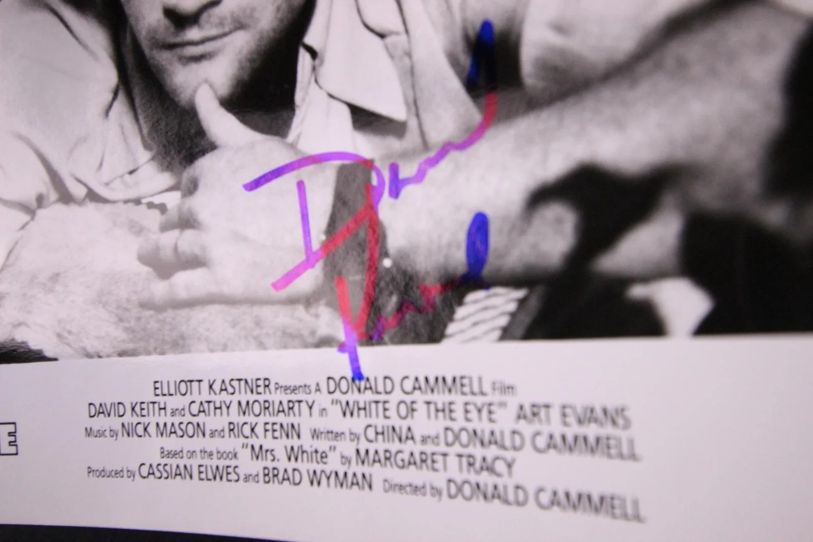 David Keith — DAVID KEITH (WHITE OF THE EYE~AN OFFICER AND A GENTLEMAN) AUTOGRAPH PHOTO~, изображение 2