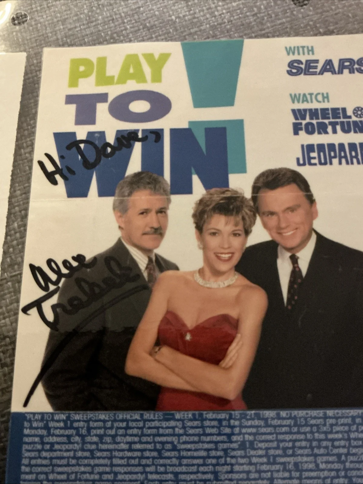 Alex Trebek Regis Philbin Autographed TV Guide, image 3