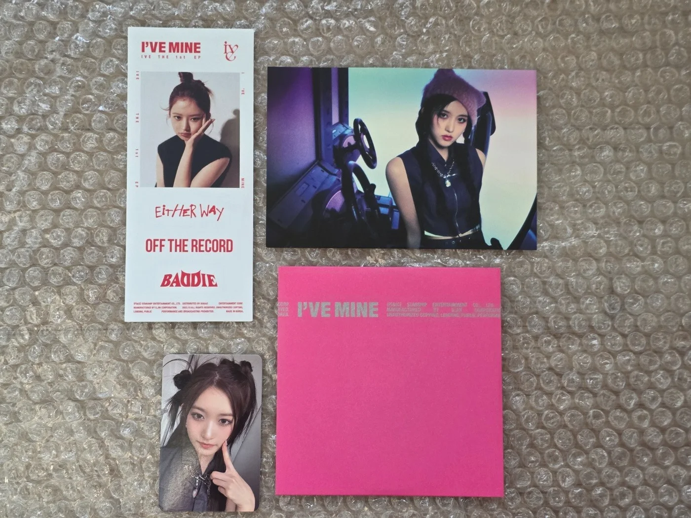 IVE Promo Sticker I'VE MINE ALBUM Album Autographed Hand Signed, изображение 4