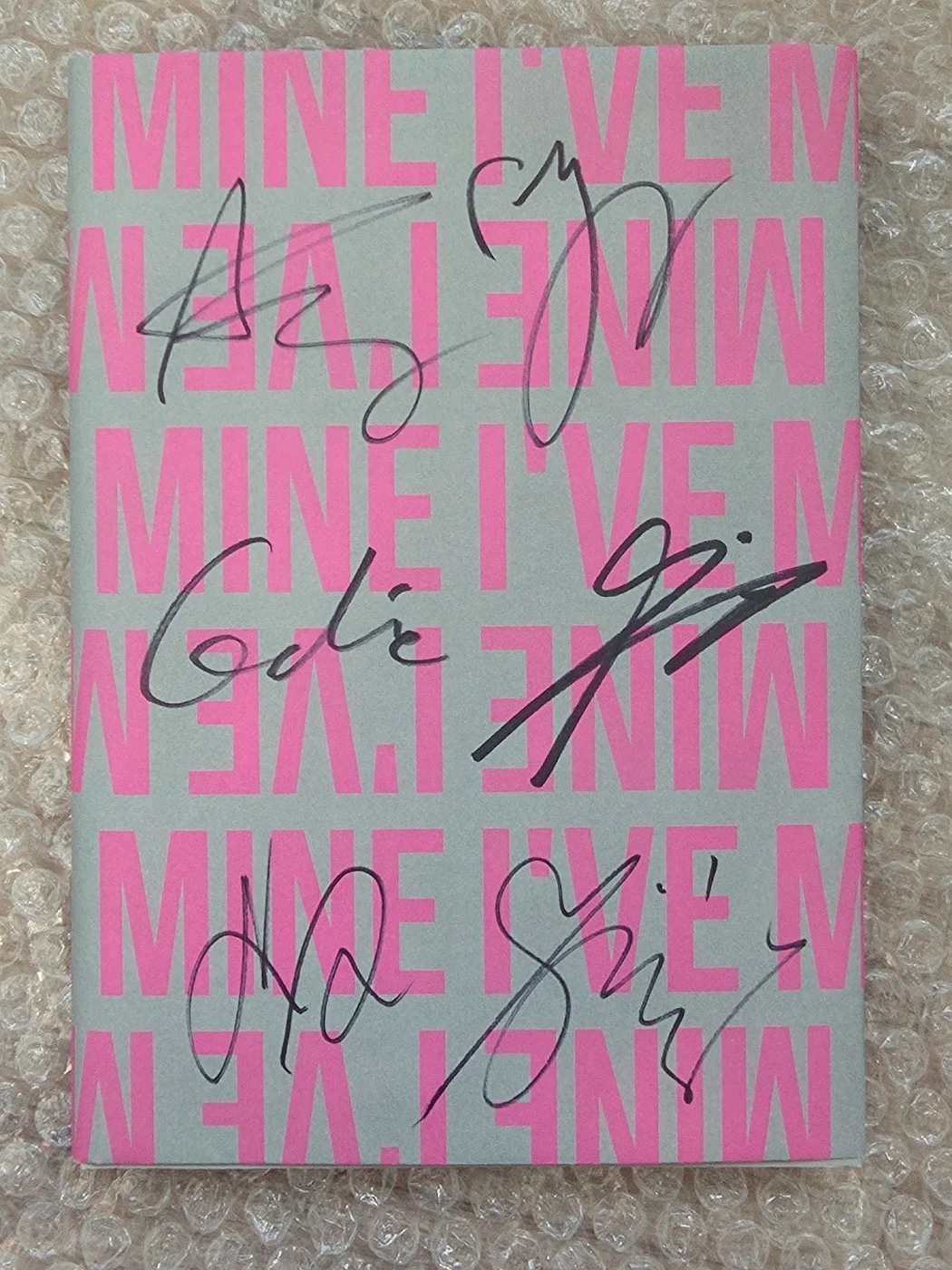 IVE Promo Sticker I'VE MINE ALBUM Album Autographed Hand Signed, изображение 5