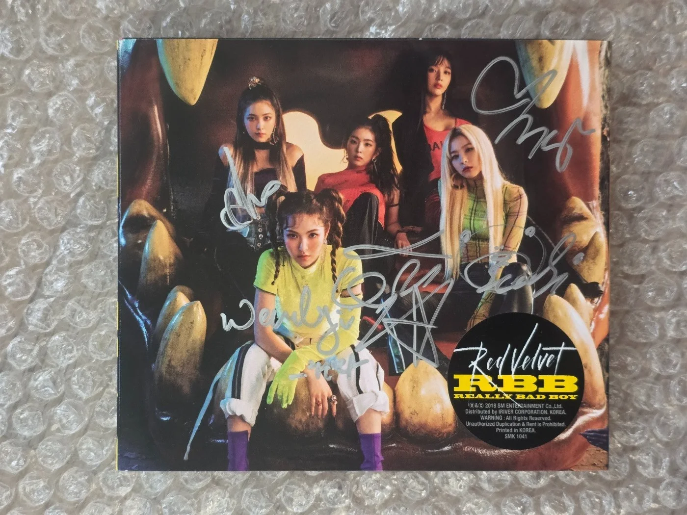 RED VELVET THE 5TH MINI ALBUM RBB Promo Sticker Autographed Hand Signed, image 4