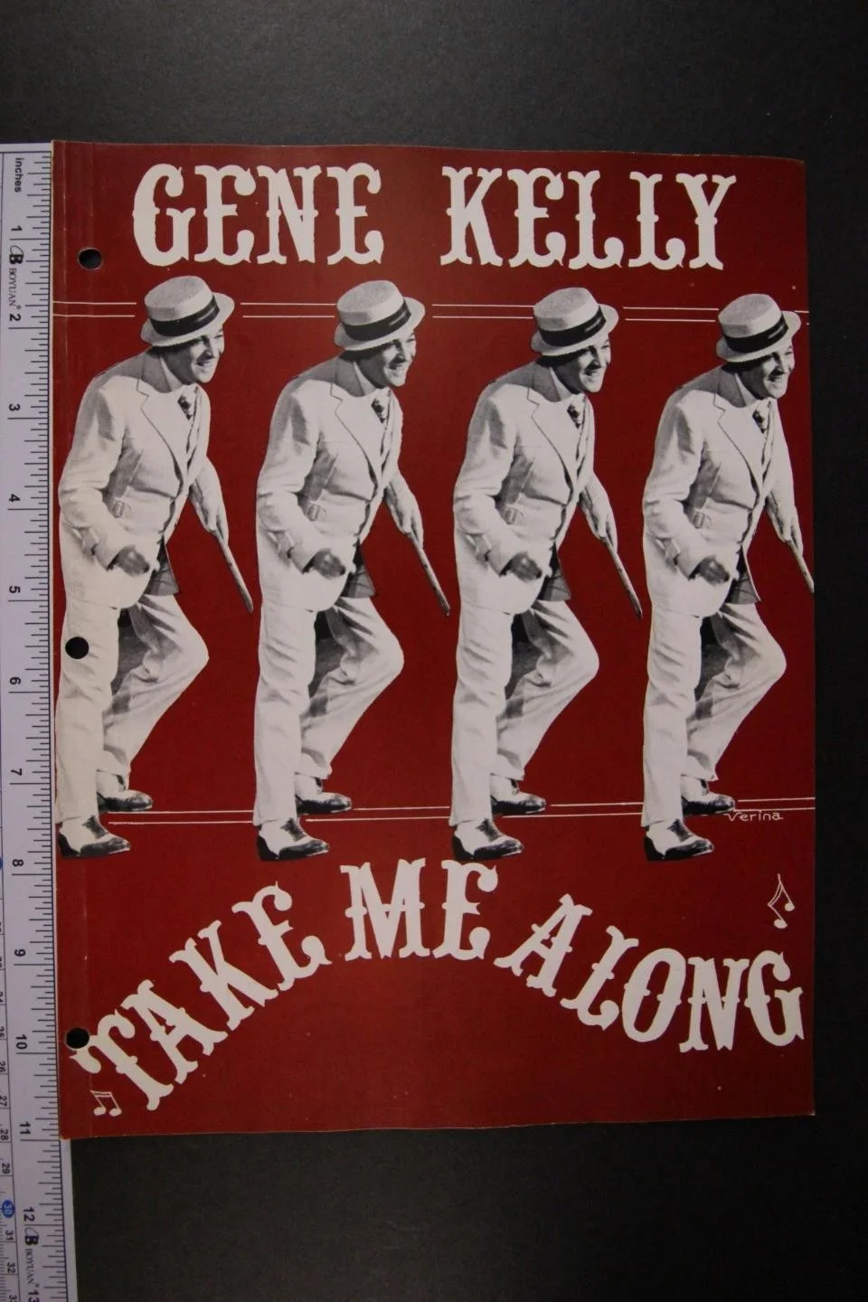 Gene Kelly — GENE KELLY (1912-1996) (SINGIN' IN THE RAIN~AMERICAN IN PARIS) AUTOGRAPH PROGRAM, изображение 2
