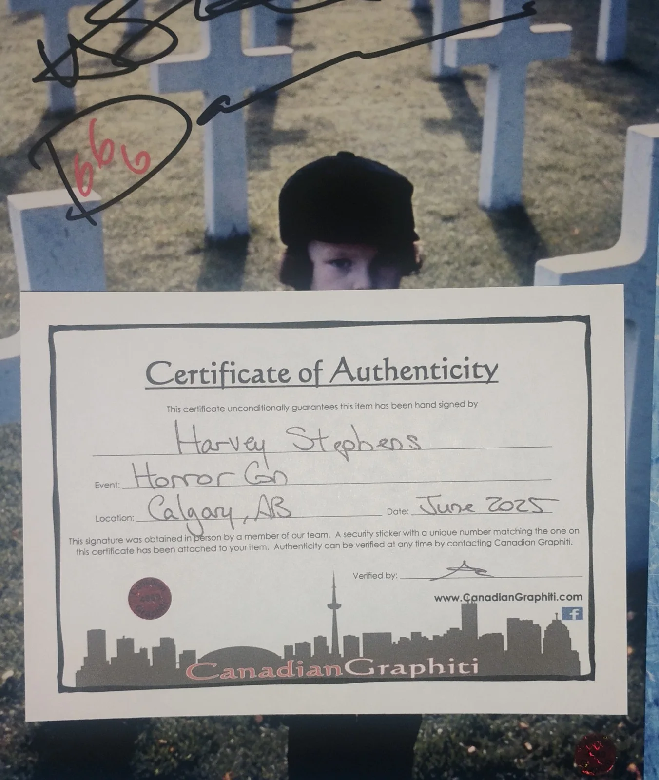 Harvey Stephens Hand Signed 8x10 Photo COA The Omen NO US TARIFFS, изображение 4