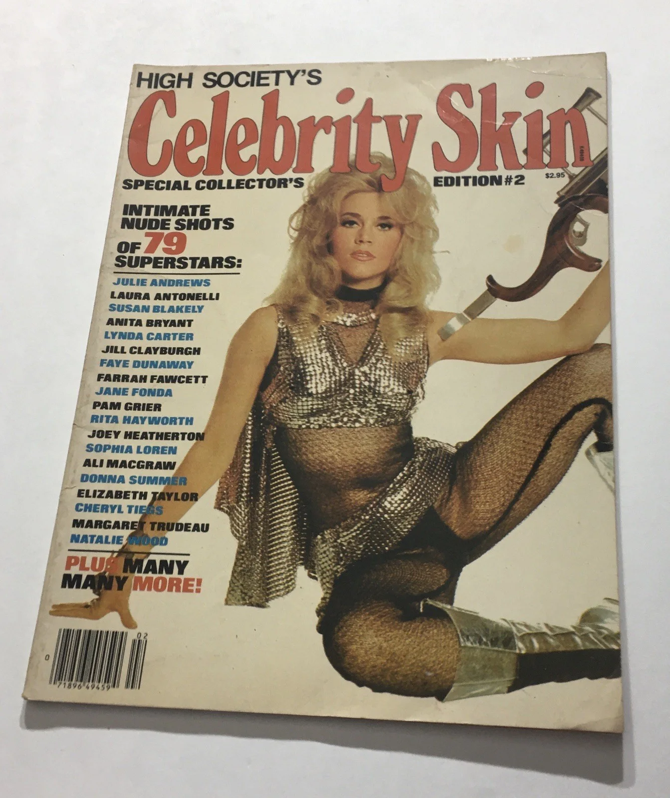 Jane Fonda — Jane Fonda / Barbarella Autographed Photo & Magazines Collection Lot VTG, изображение 4