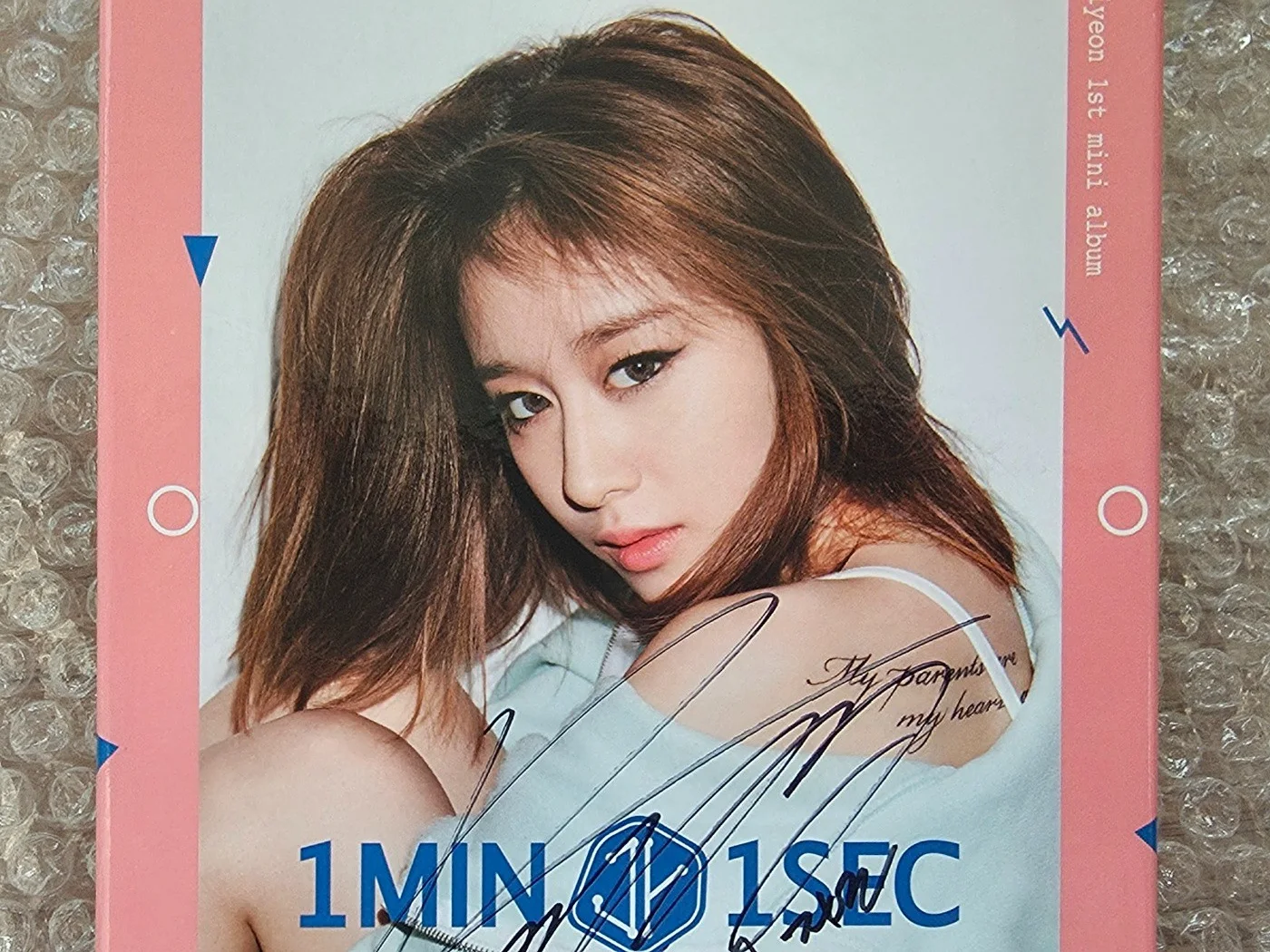 T-ARA JIYEON 1st 1 Min 1 Sec Promo Album Autographed Hand Signed, изображение 4