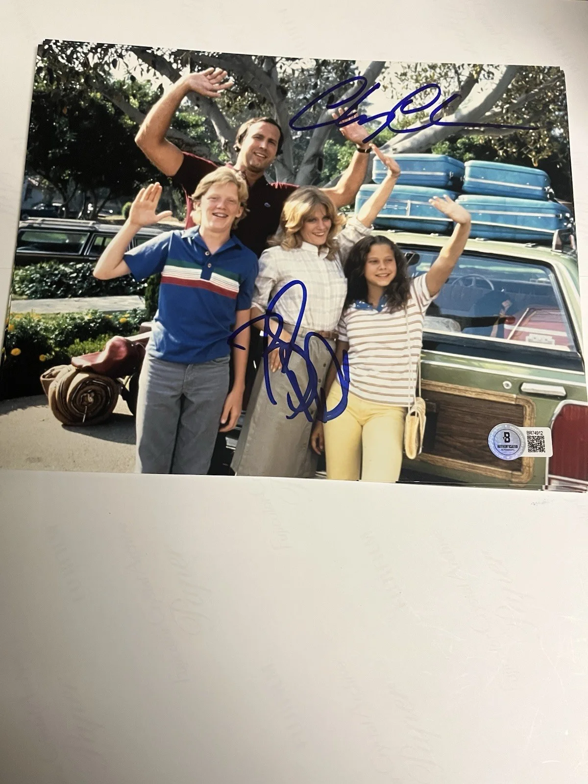 Autographed Chevy Chase Beverly D’Angelo Vacation 8x10 Photo Beckett Signed, изображение 4