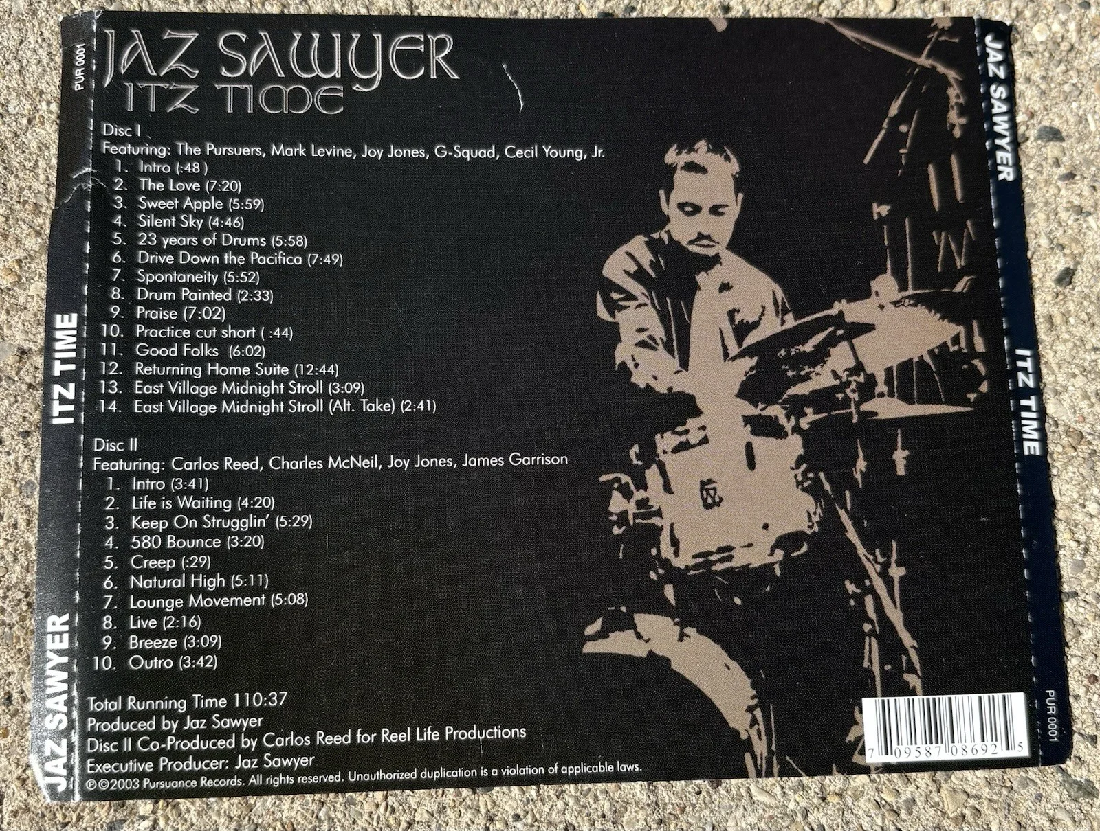 JAZ SAWYER SIGNED CD *no Case* Itz Time, image 5