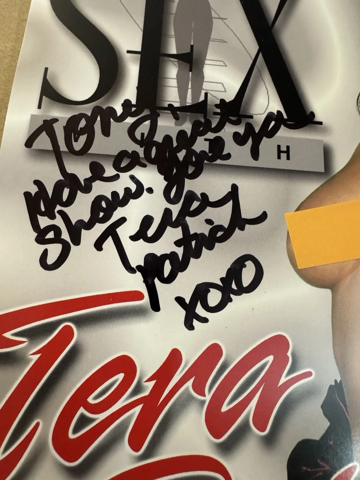 TERA PATRICK — Tera Patrick Julia Ann Signed Personalized 8.5x11 Promo Sheets Adult Film Stars, image 3