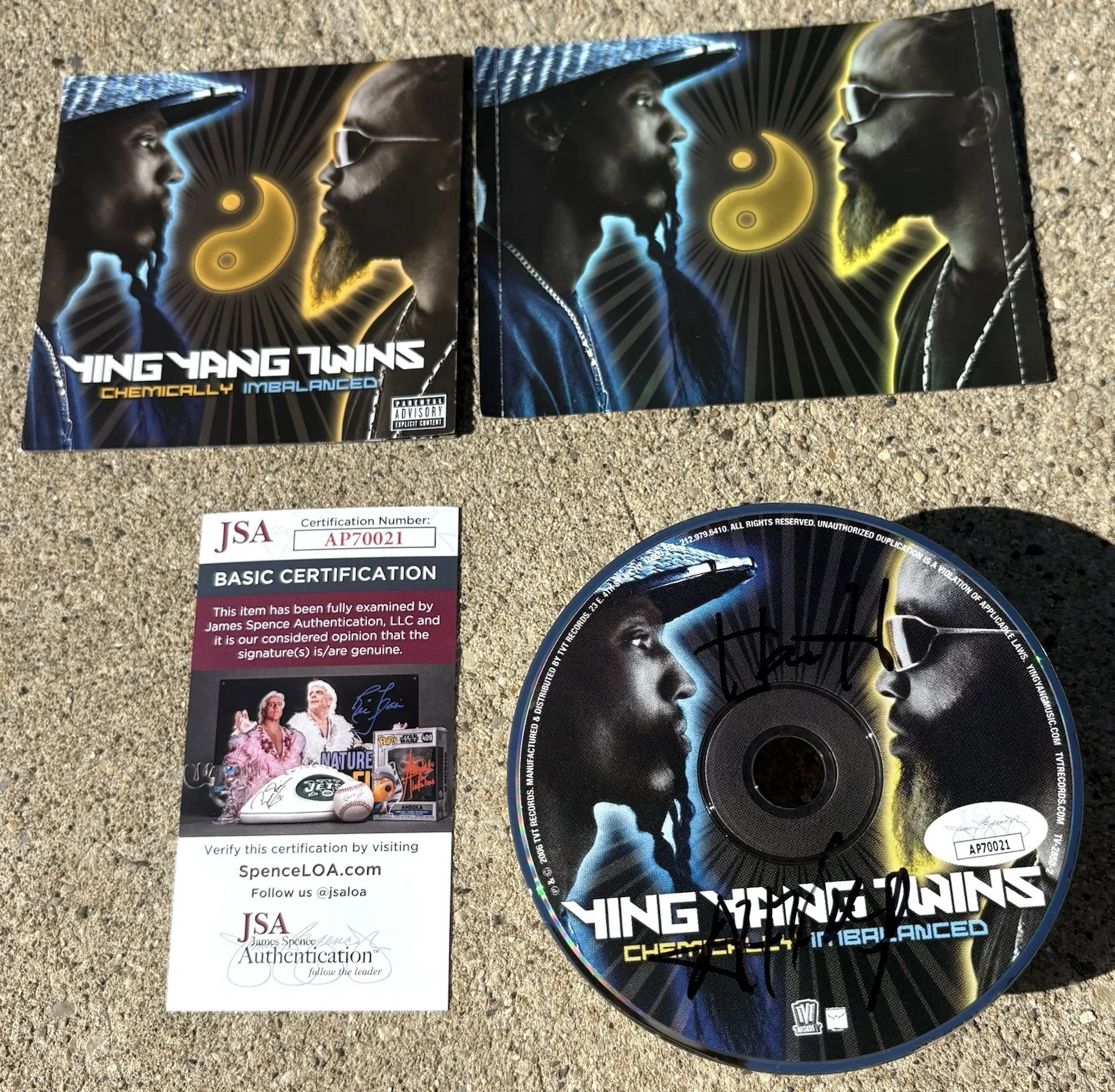 YING YANG TWINS SIGNED CD JSA COA Chemically Imbalanced RAP HIP HOP, image 3