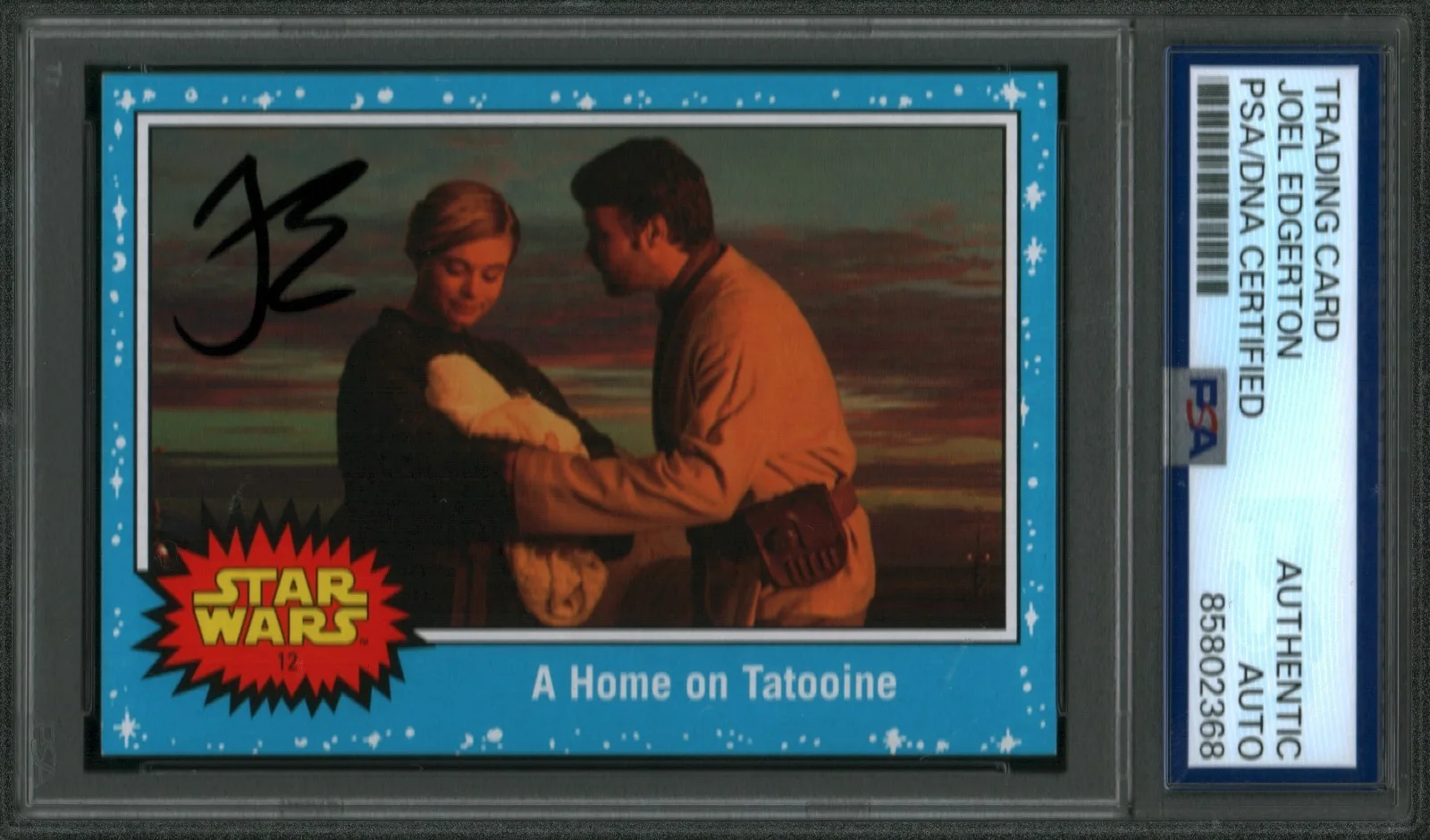joel edgerton — Joel Edgerton Signed Star Wars Trading Card Owen Lars PSA/DNA SLAB