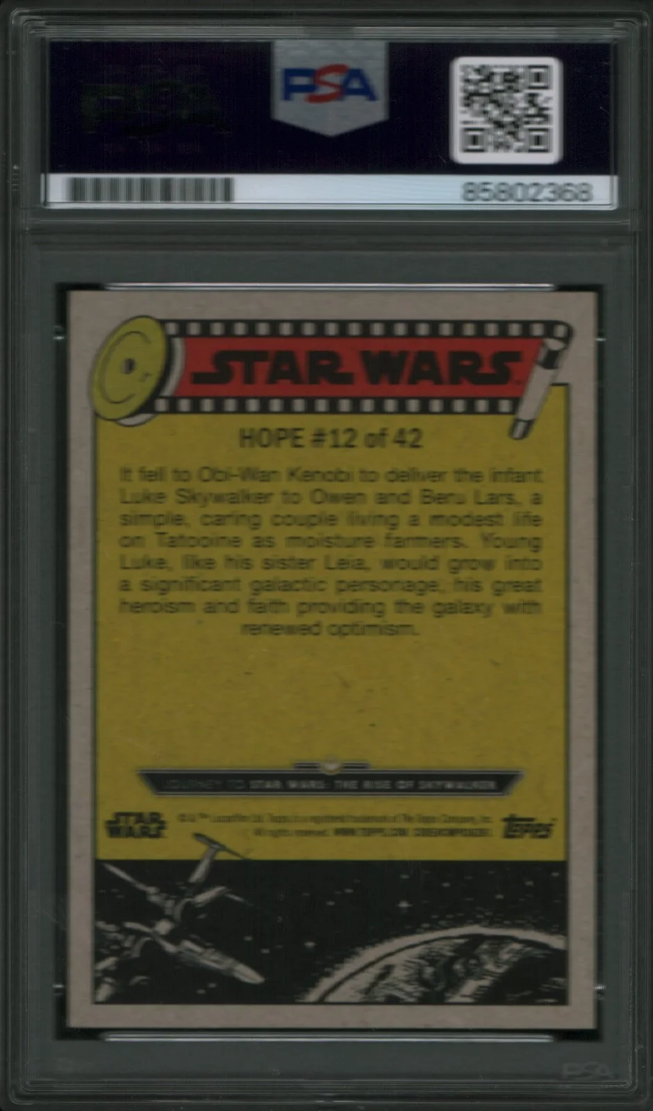 joel edgerton — Joel Edgerton Signed Star Wars Trading Card Owen Lars PSA/DNA SLAB, image 2