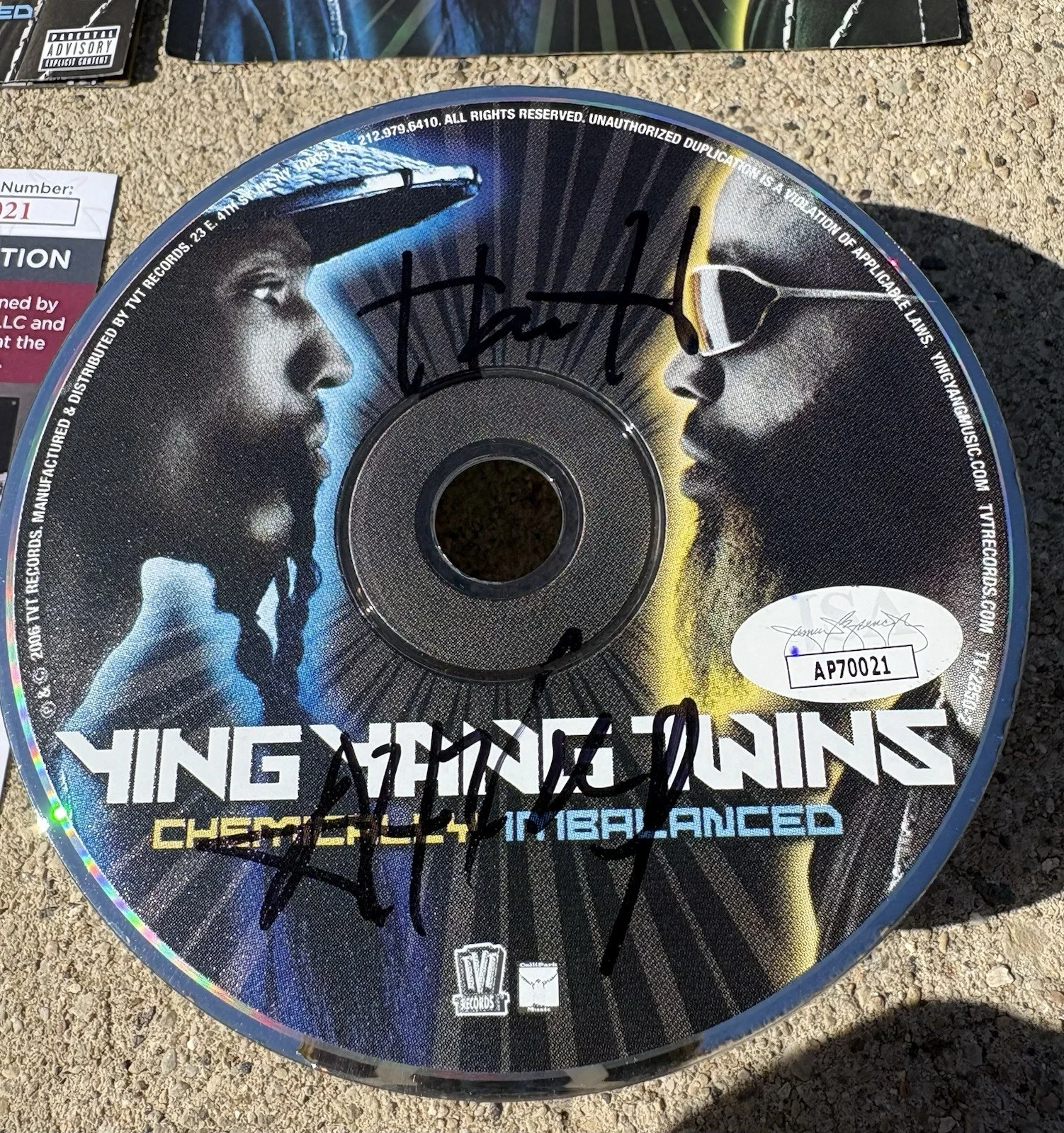 YING YANG TWINS SIGNED CD JSA COA Chemically Imbalanced RAP HIP HOP B, изображение 2
