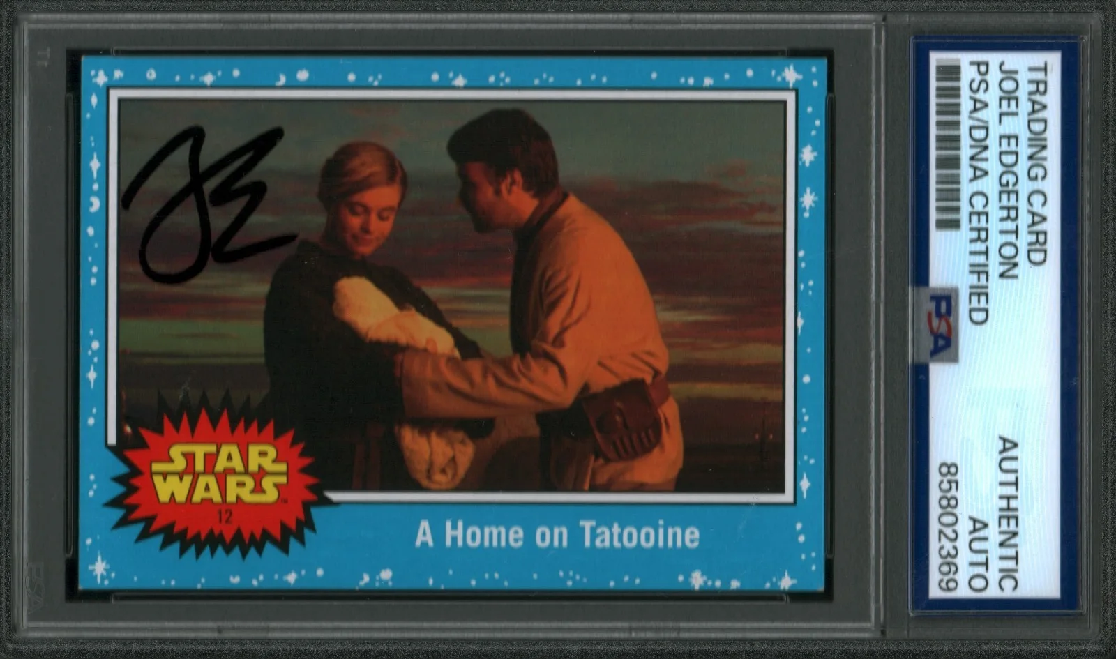 joel edgerton — Joel Edgerton Signed Star Wars Trading Card Owen Lars PSA/DNA SLAB