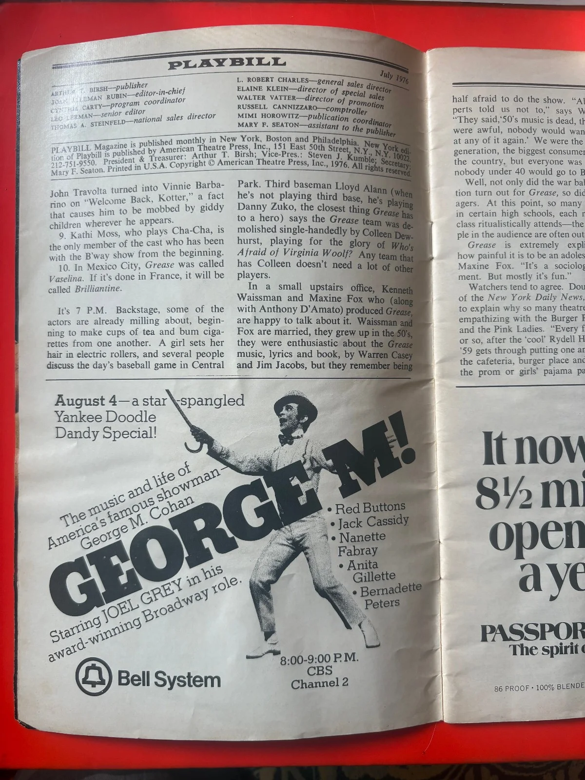 Shirley MacLaine — 1976 Shirley MacLaine Palace Theatre Signed Autographed Playbill, изображение 4