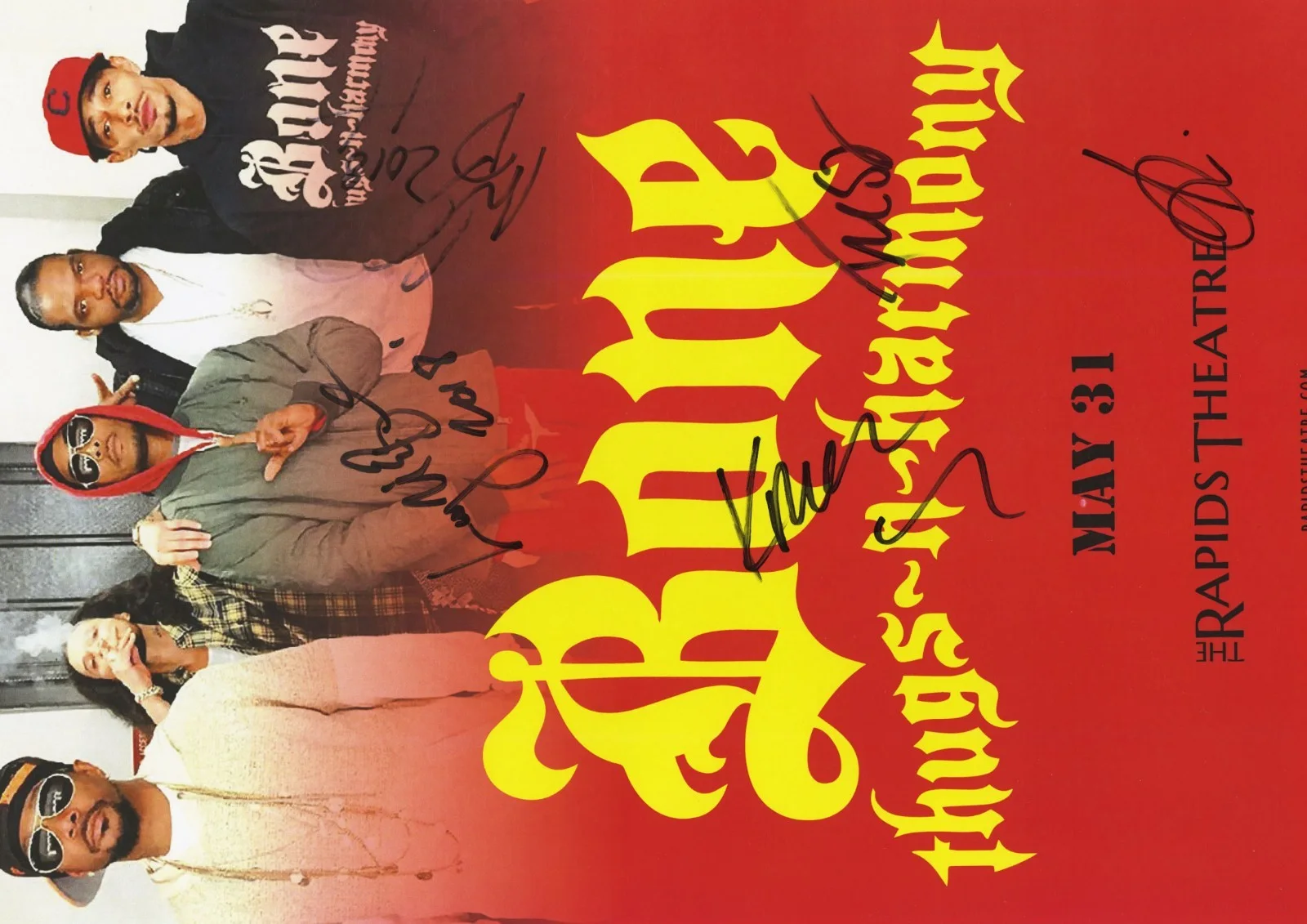 Bone Thugs -n-Harmony autographed gig poster Krayzie Bone, Flesh-N-Bone, image 2