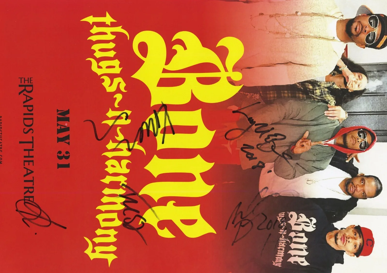 Bone Thugs -n-Harmony autographed gig poster Krayzie Bone, Flesh-N-Bone, image 3