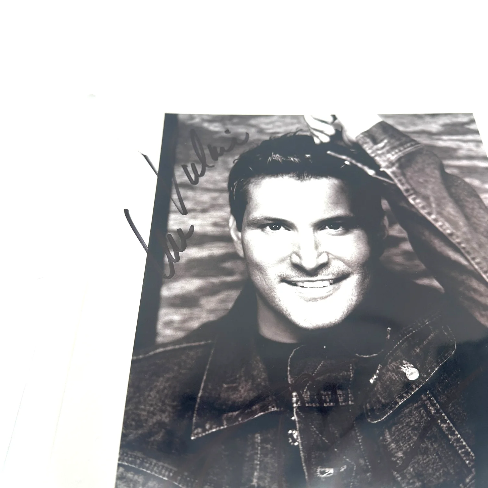 Ty Herndon Signed Epic Nashville Promo Photo (Denim Jacket Portrait) [CS1], image 2