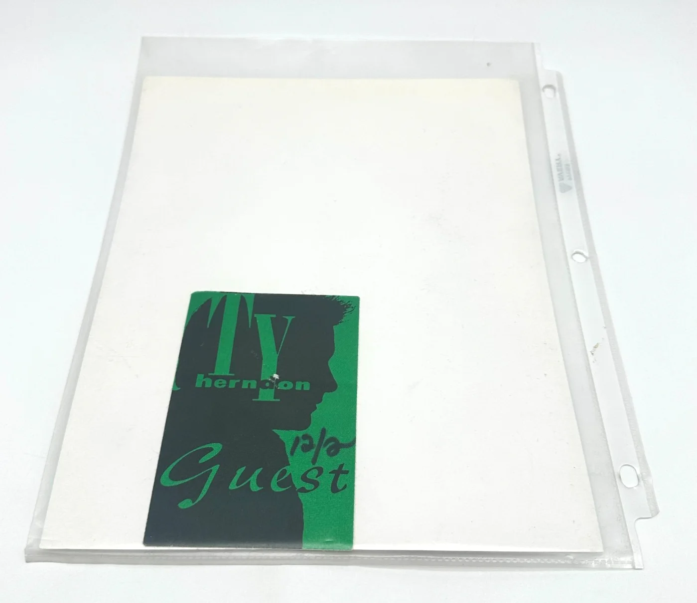 Ty Herndon Signed 1995 Ride The West Promo Photo w/ Backstage Pass [CS1], image 3