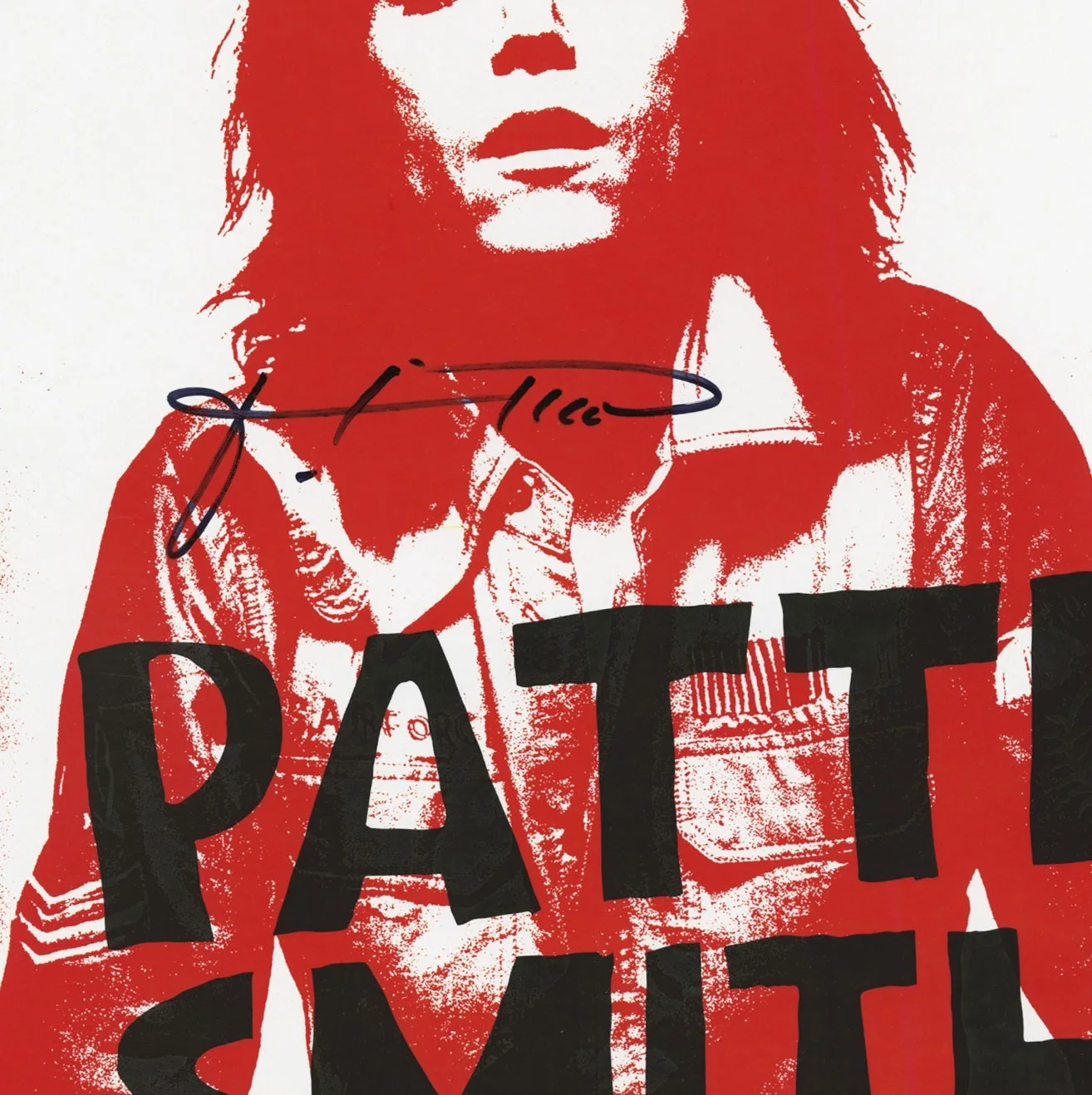 Patti Smith autographed gig poster, image 2