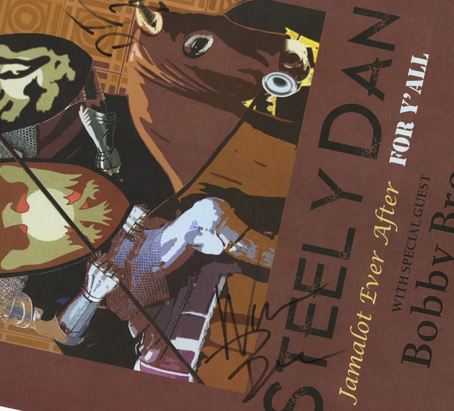 Steely Dan autographed gig poster Walter Becker and Donald Fagen, изображение 3