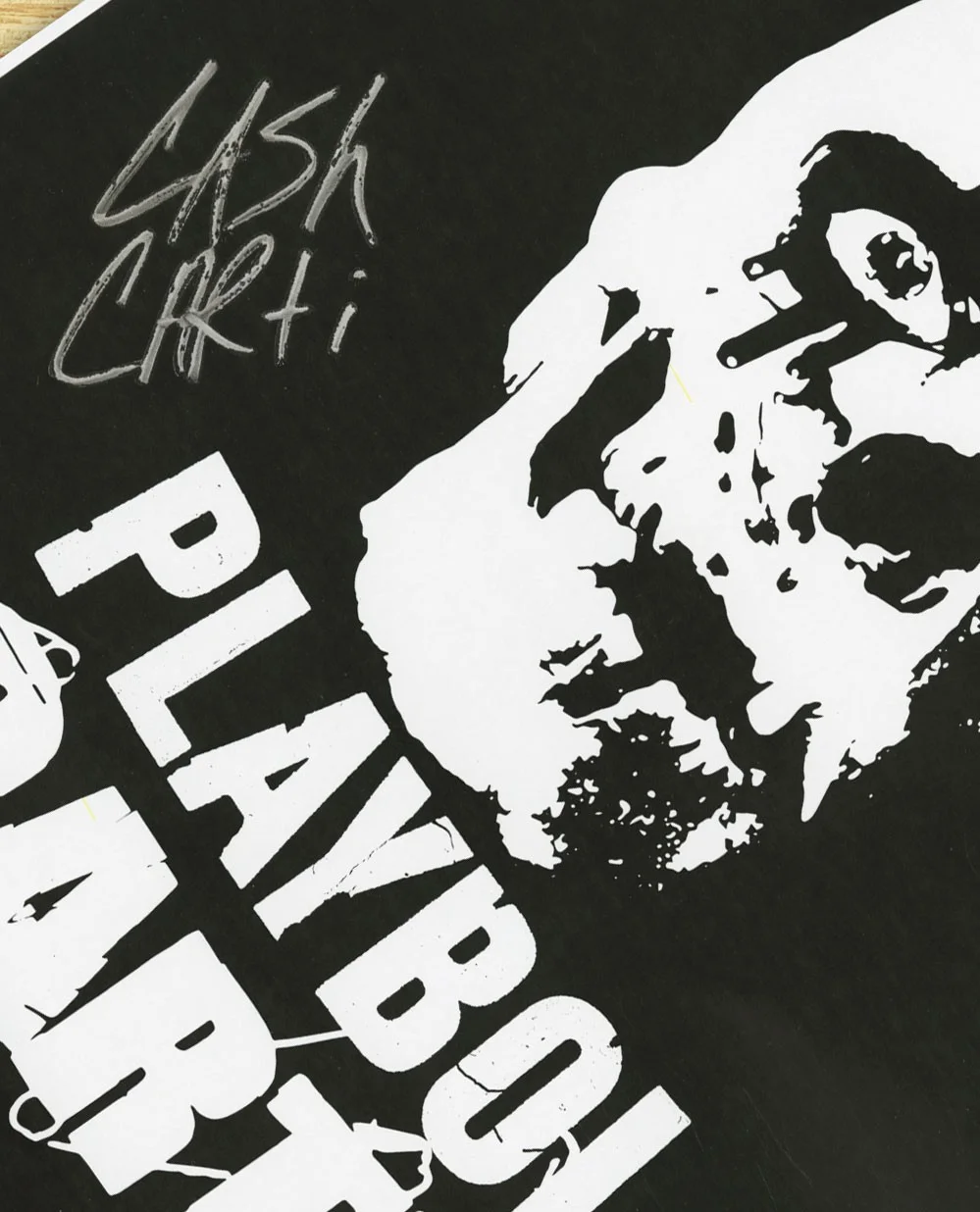 Playboi Carti autographed gig poster, image 2