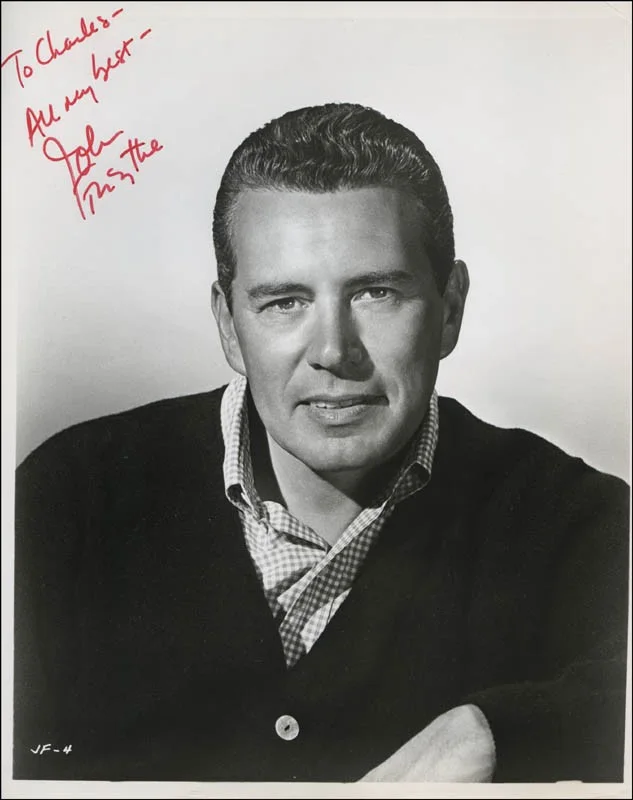 John Forsythe — JOHN FORSYTHE - AUTOGRAPHED INSCRIBED PHOTOGRAPH