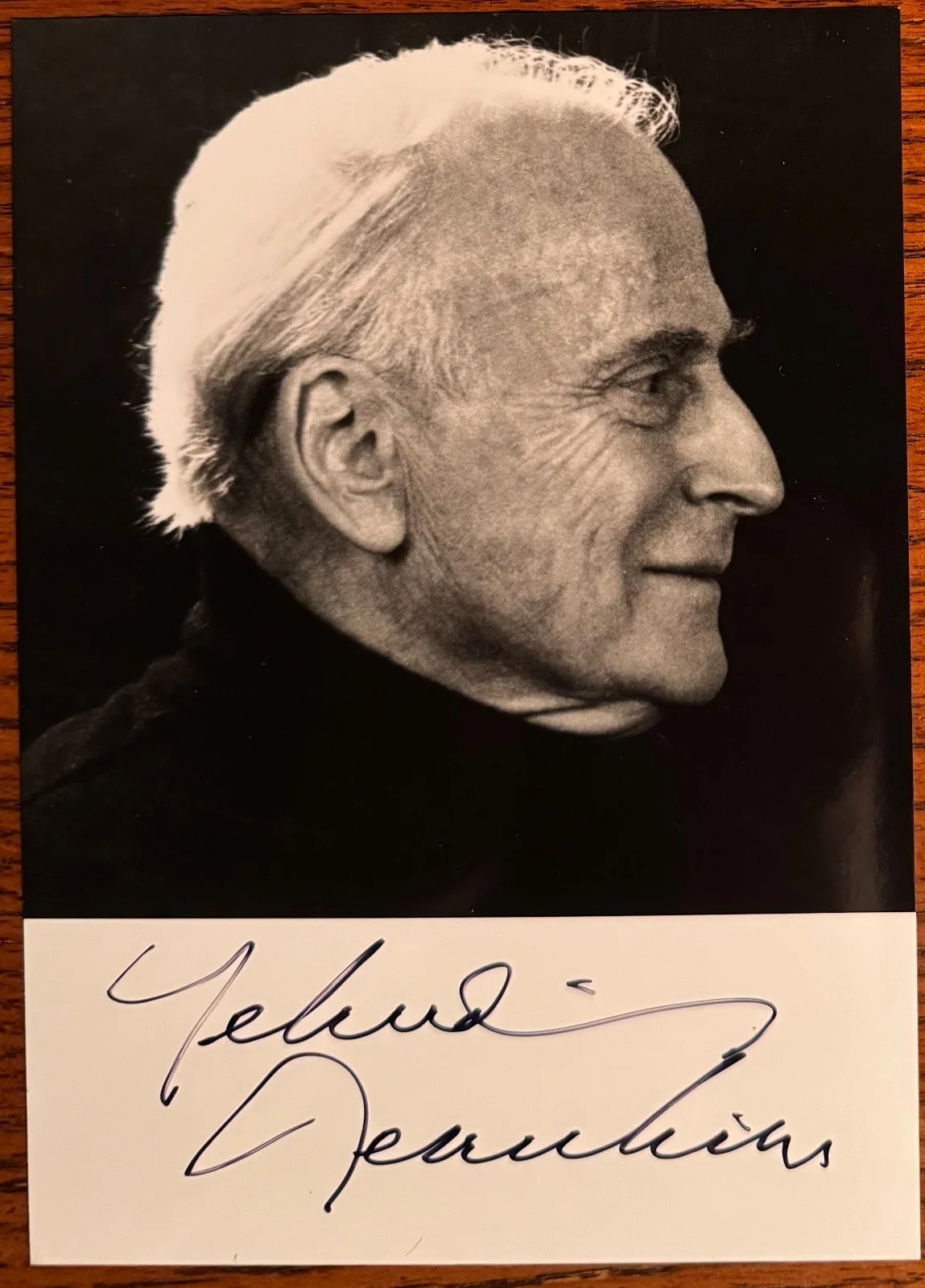 YEHUDI MENUHIN autographed photo violinist signed, изображение 2