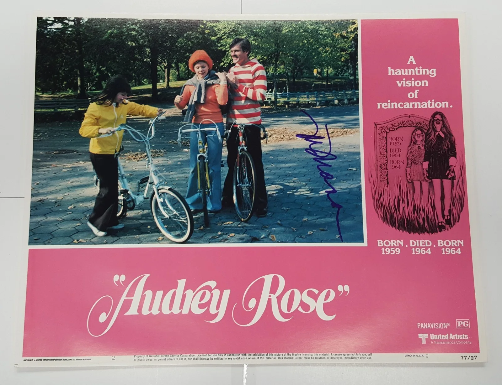 Marsha Mason Signed Audrey Rose Lobby Card 11X14 Photo Autograph JSA Certificate, image 4