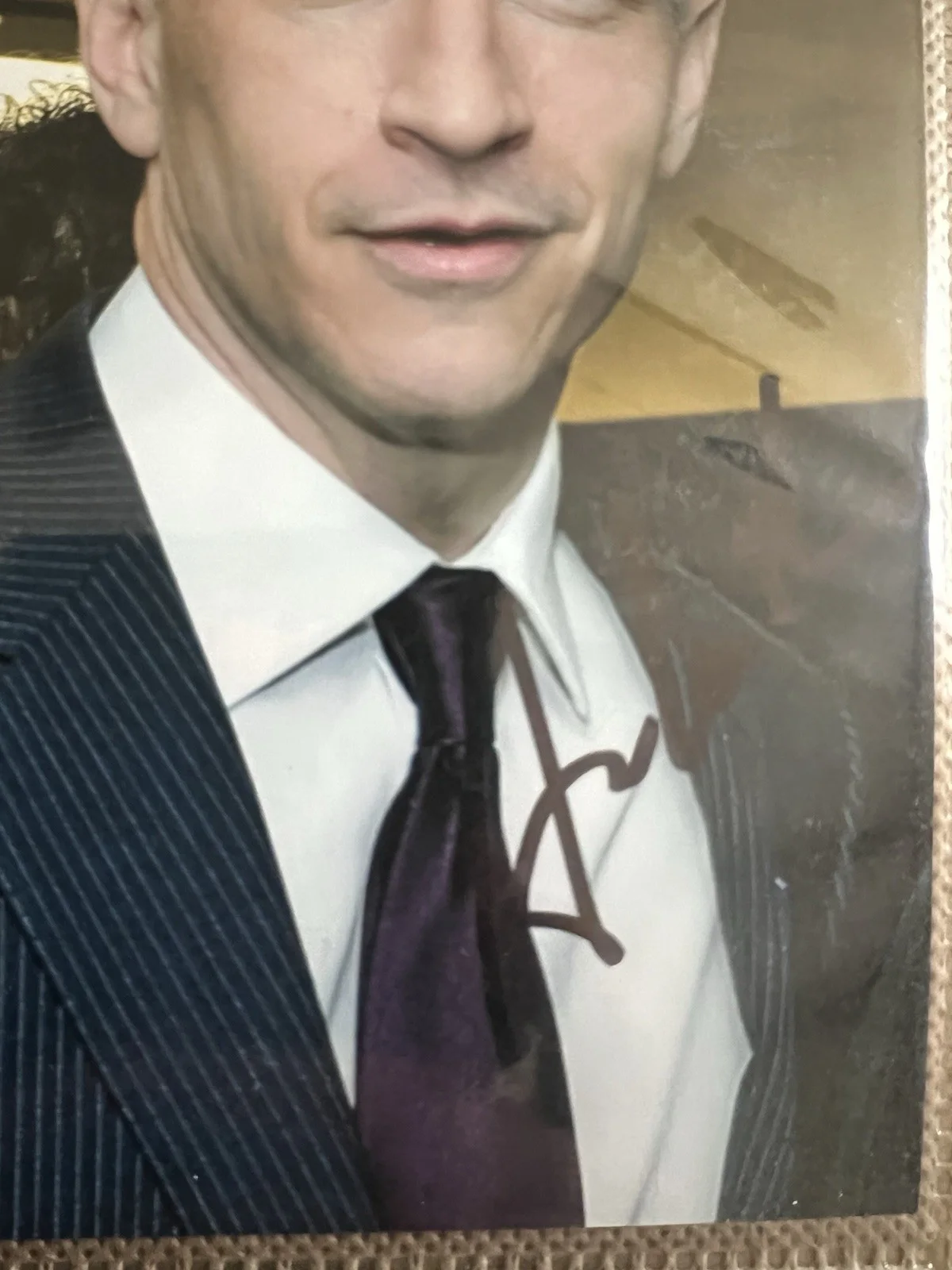 Anderson Cooper signed 4x6 photo, image 2
