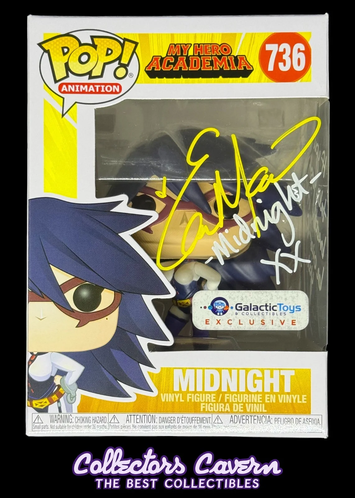 Elizabeth Maxwell — Elizabeth Maxwell Signed Funko POP! My Hero Academia - Midnight - JSA COA, изображение 2