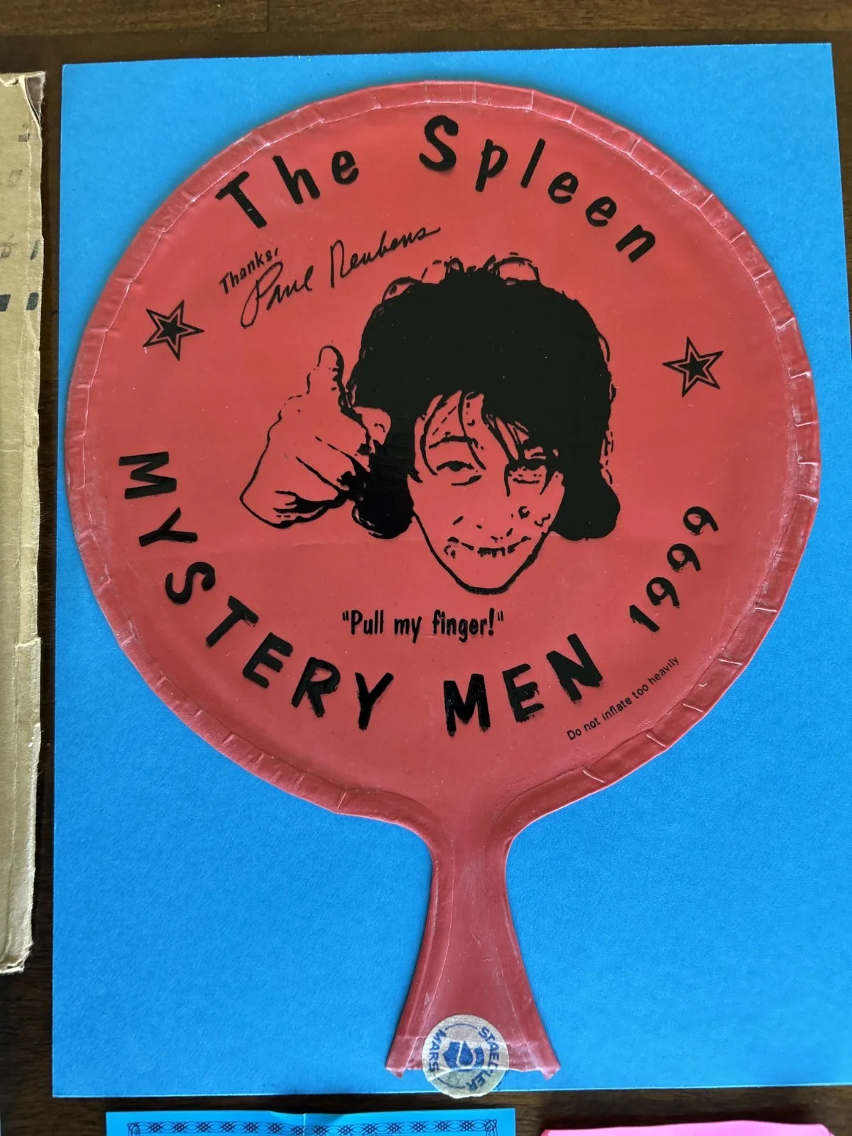 Mystery Men wrap gift from Paul Reubens-whoopie cushion 1999, изображение 2
