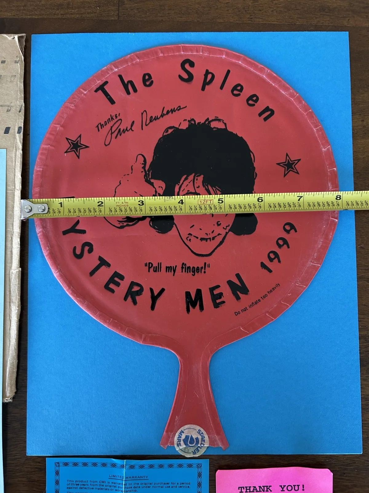 Mystery Men wrap gift from Paul Reubens-whoopie cushion 1999, изображение 3