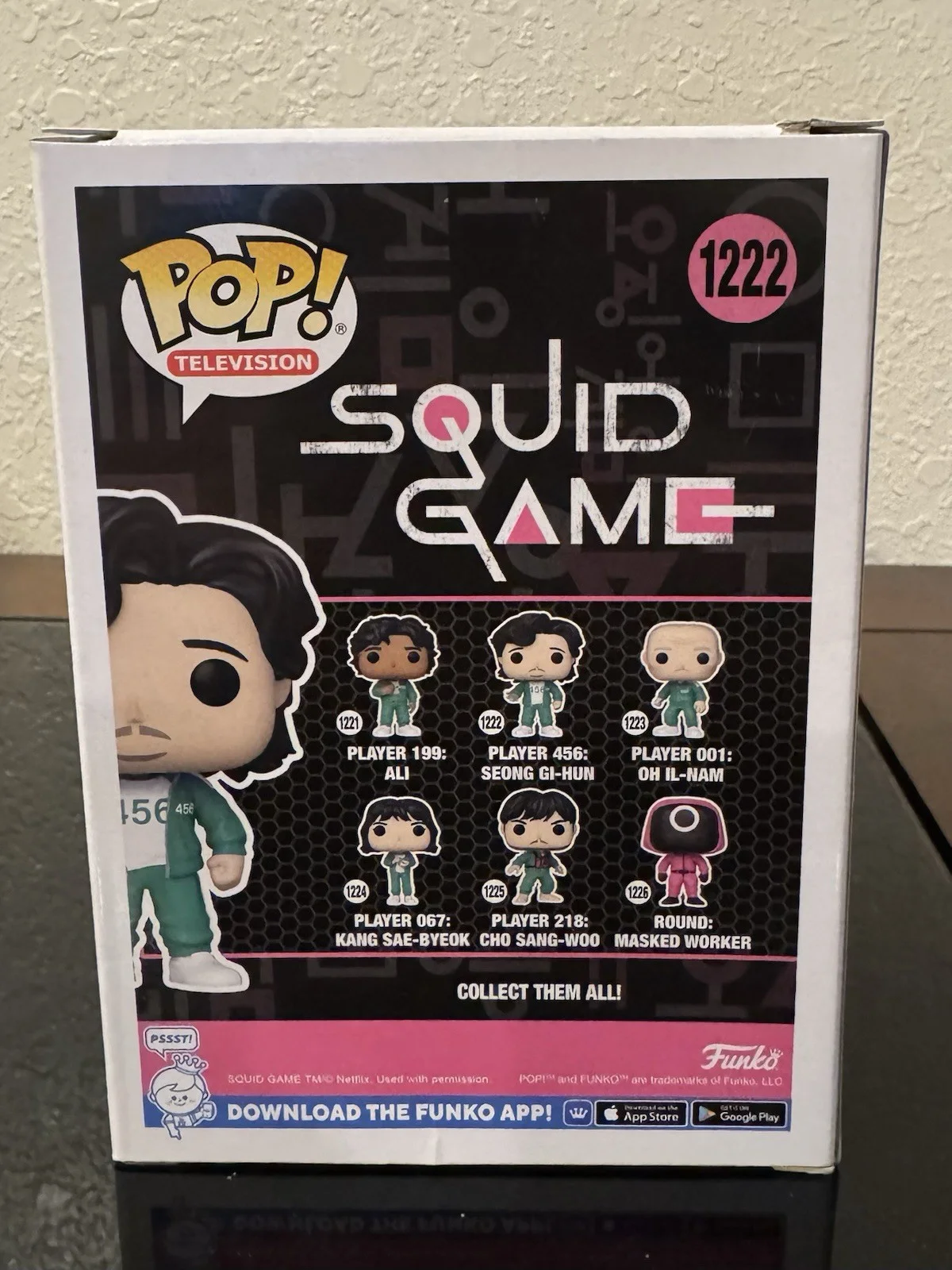 Lee Jung-Jae Squid Game Player 456 Signed Autograph Funko Pop Jsa Coa, image 4