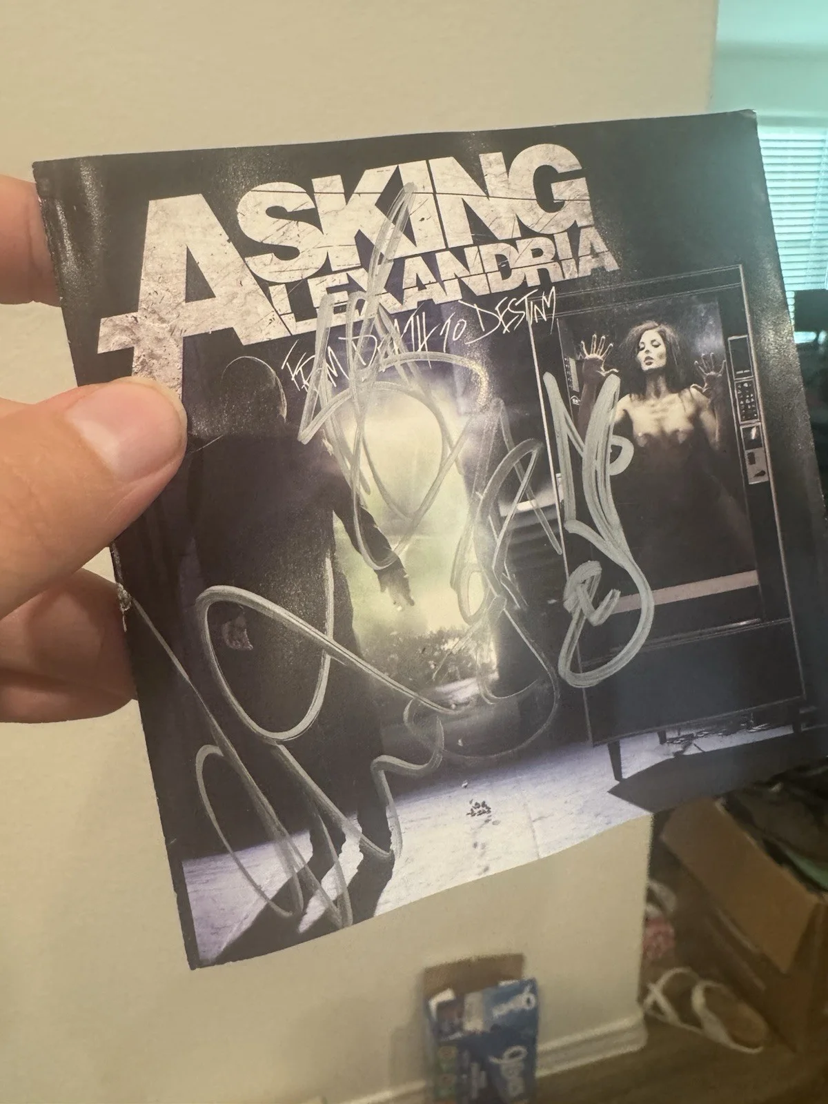 Asking Alexandria From Death to Destiny Signed CD 2013, image 2