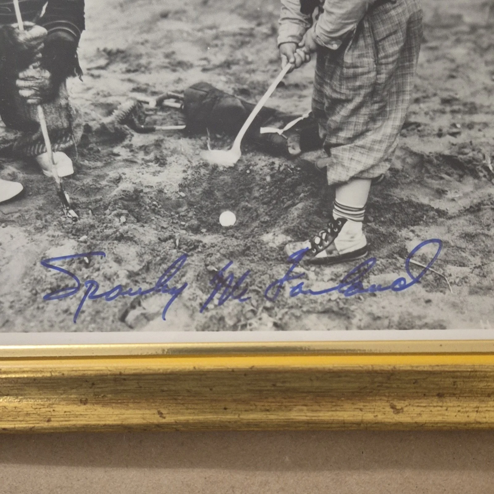 Spanky McFarland — Spanky McFarland 1930s Autographed Childhood Photo With chimp, image 2