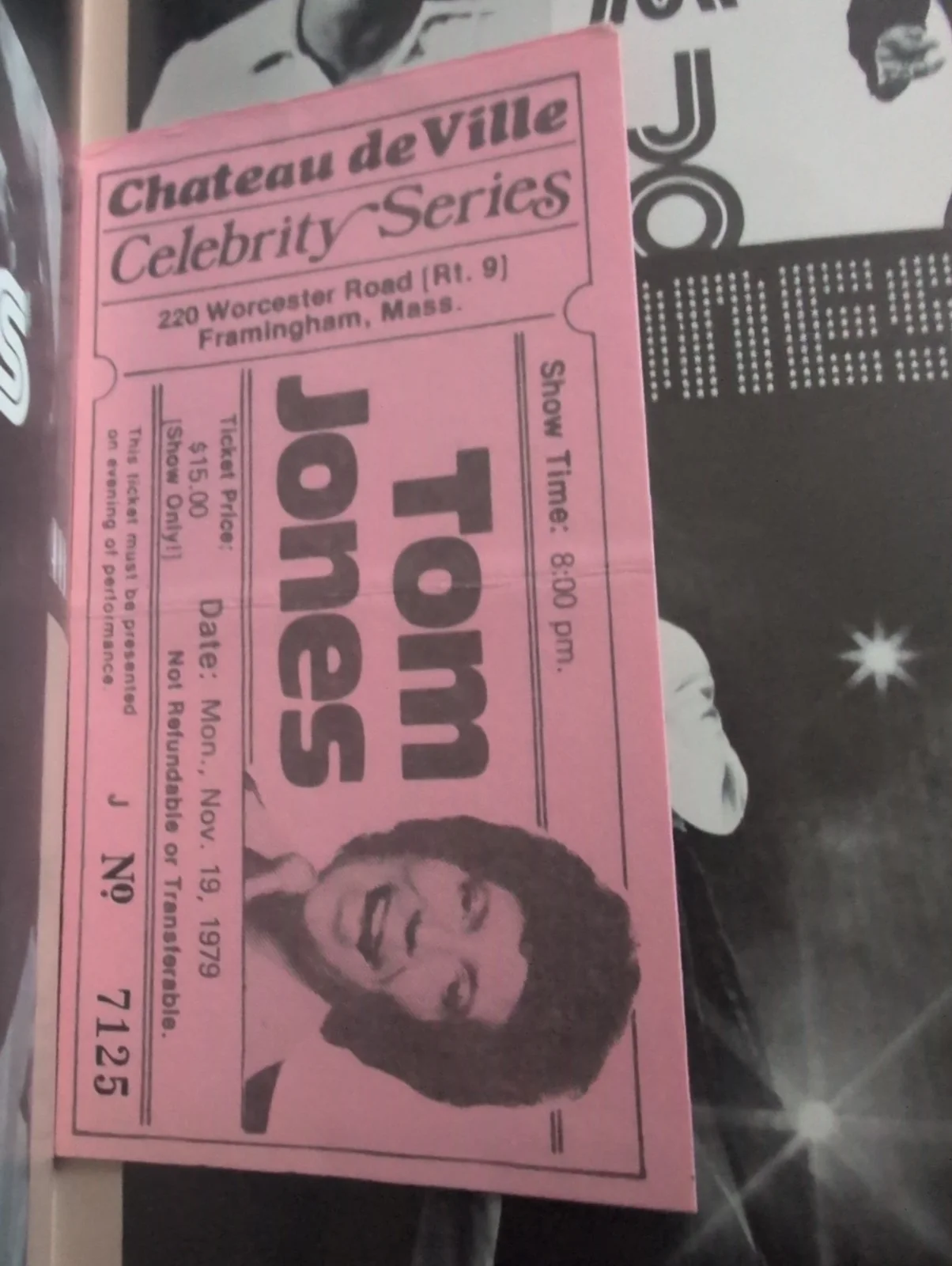Tom Jones - 1979 Tour Concert Souvenir Program Book Autographed, image 4